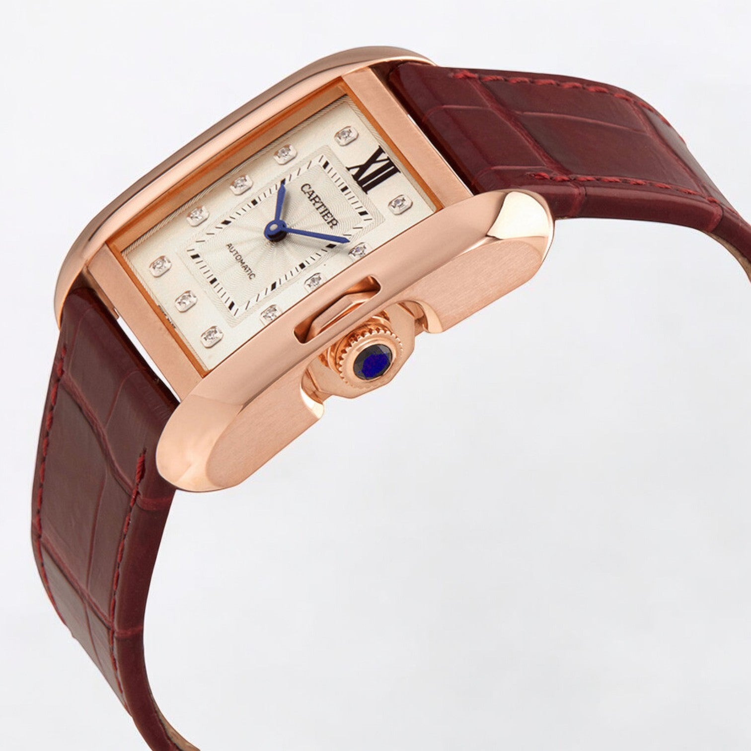 Tank Anglaise WJTA0006 – Rose Gold & Silver Dial Unisex Watch