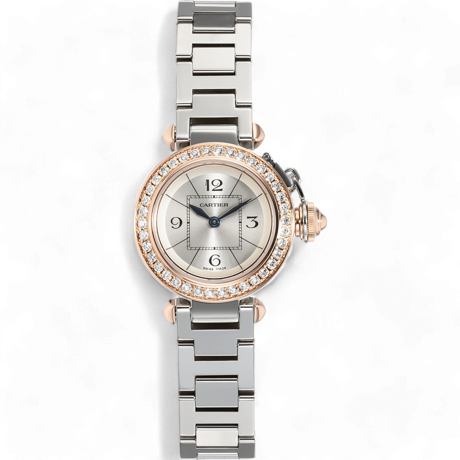 Cartier Pasha WJ124021 – Miss Pasha Rose Gold & Stainless Steel