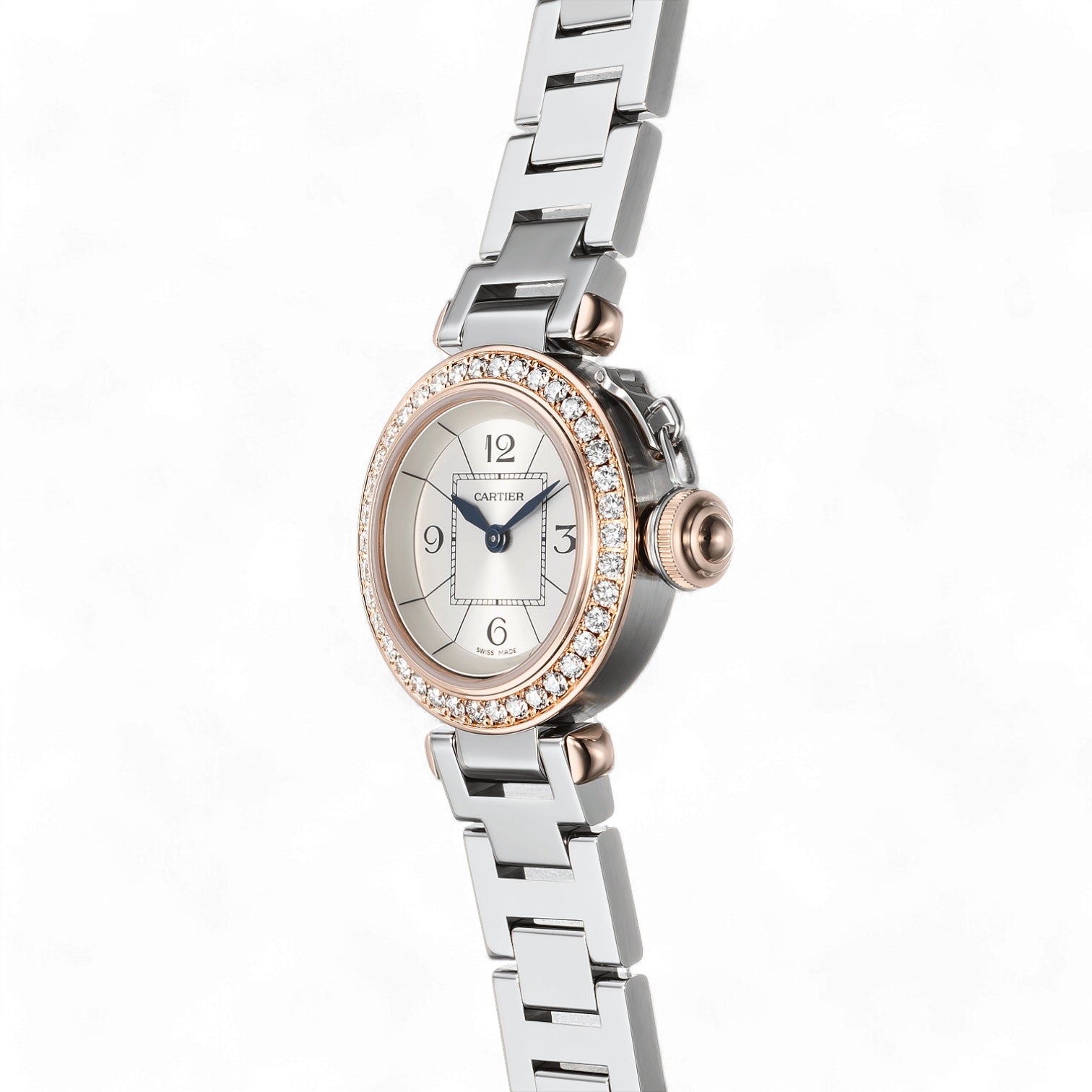 Cartier Pasha WJ124021 – Miss Pasha Rose Gold & Stainless Steel