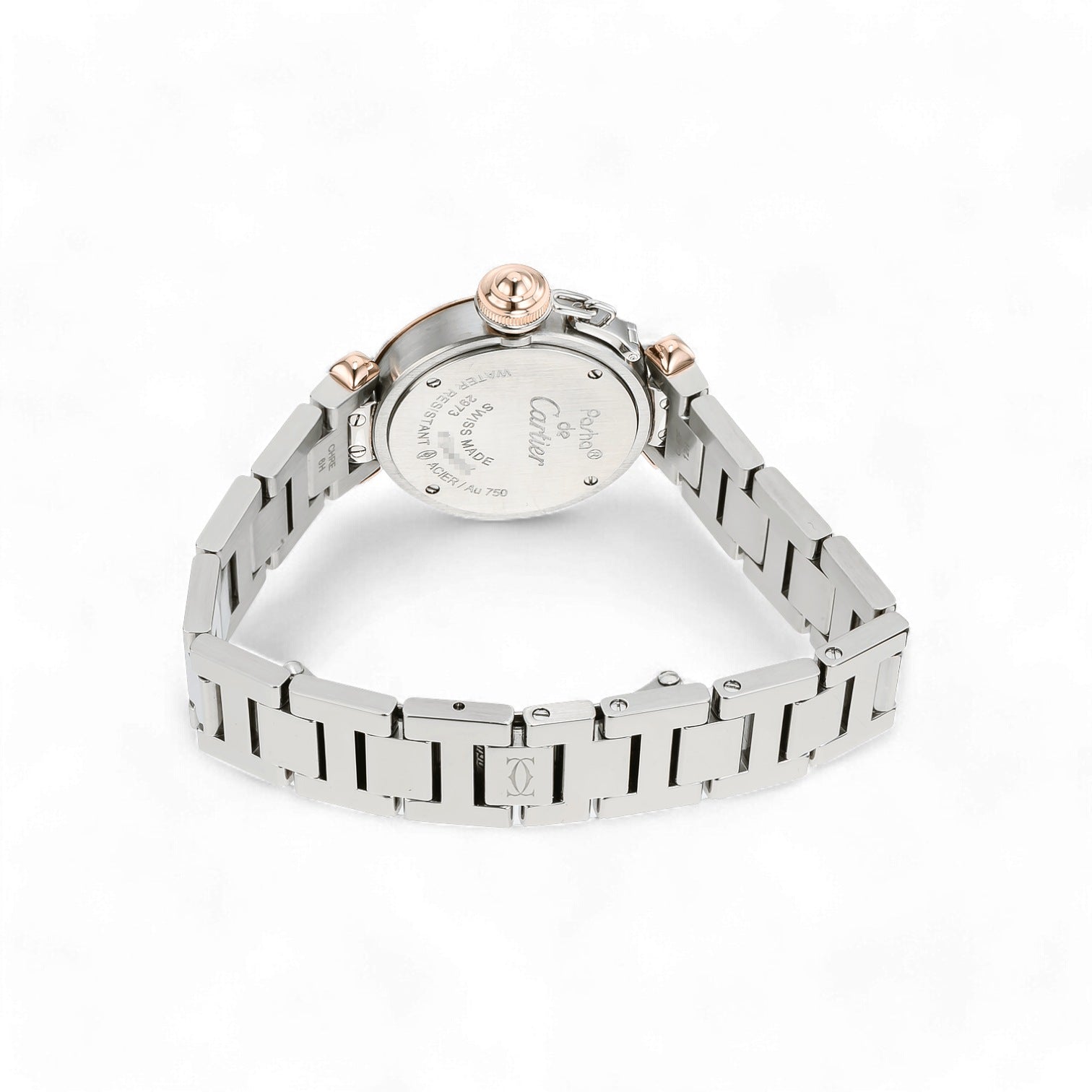 Cartier Pasha WJ124021 – Miss Pasha Rose Gold & Stainless Steel