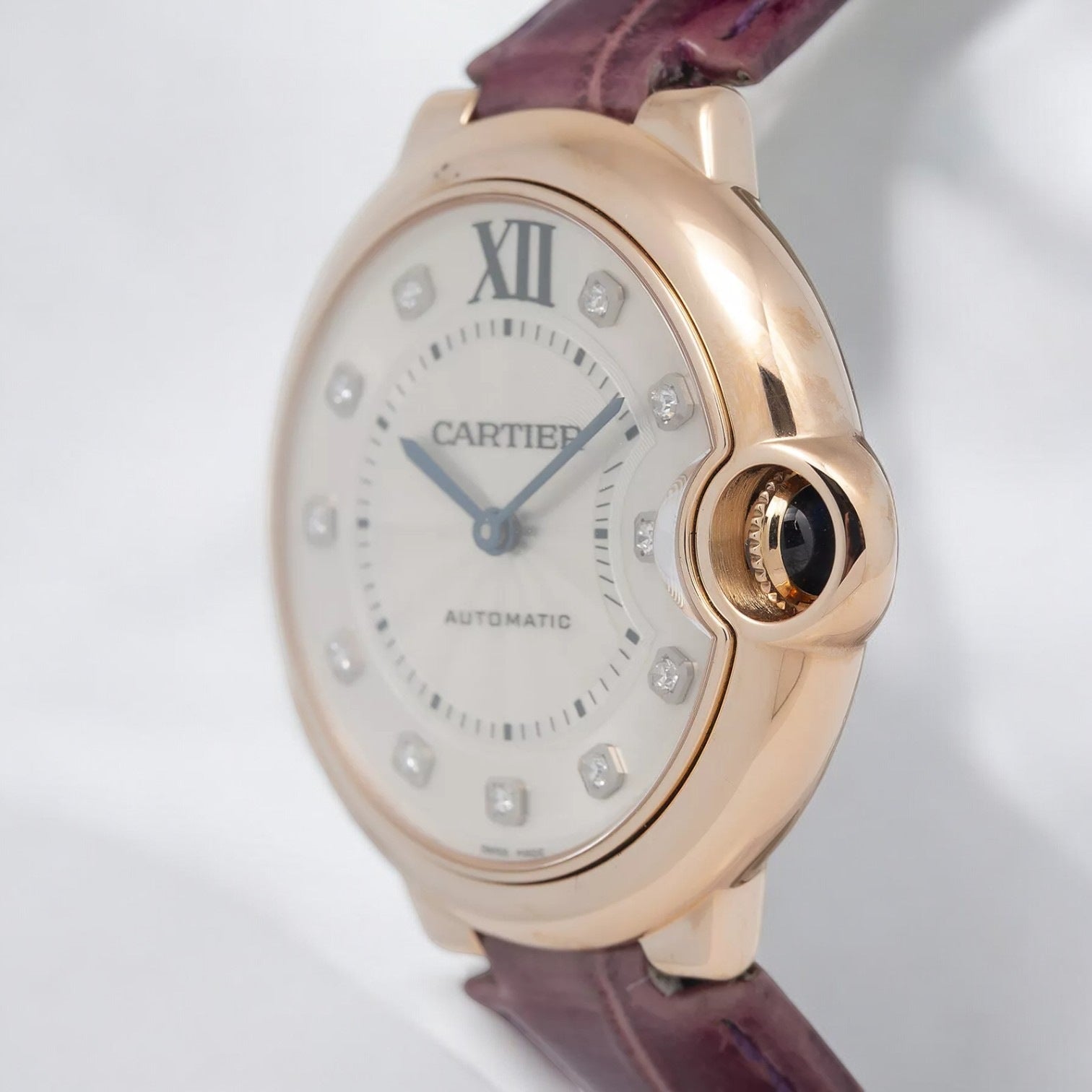 Ballon Bleu 36mm Automatic – Rose Gold & Crocodile Leather