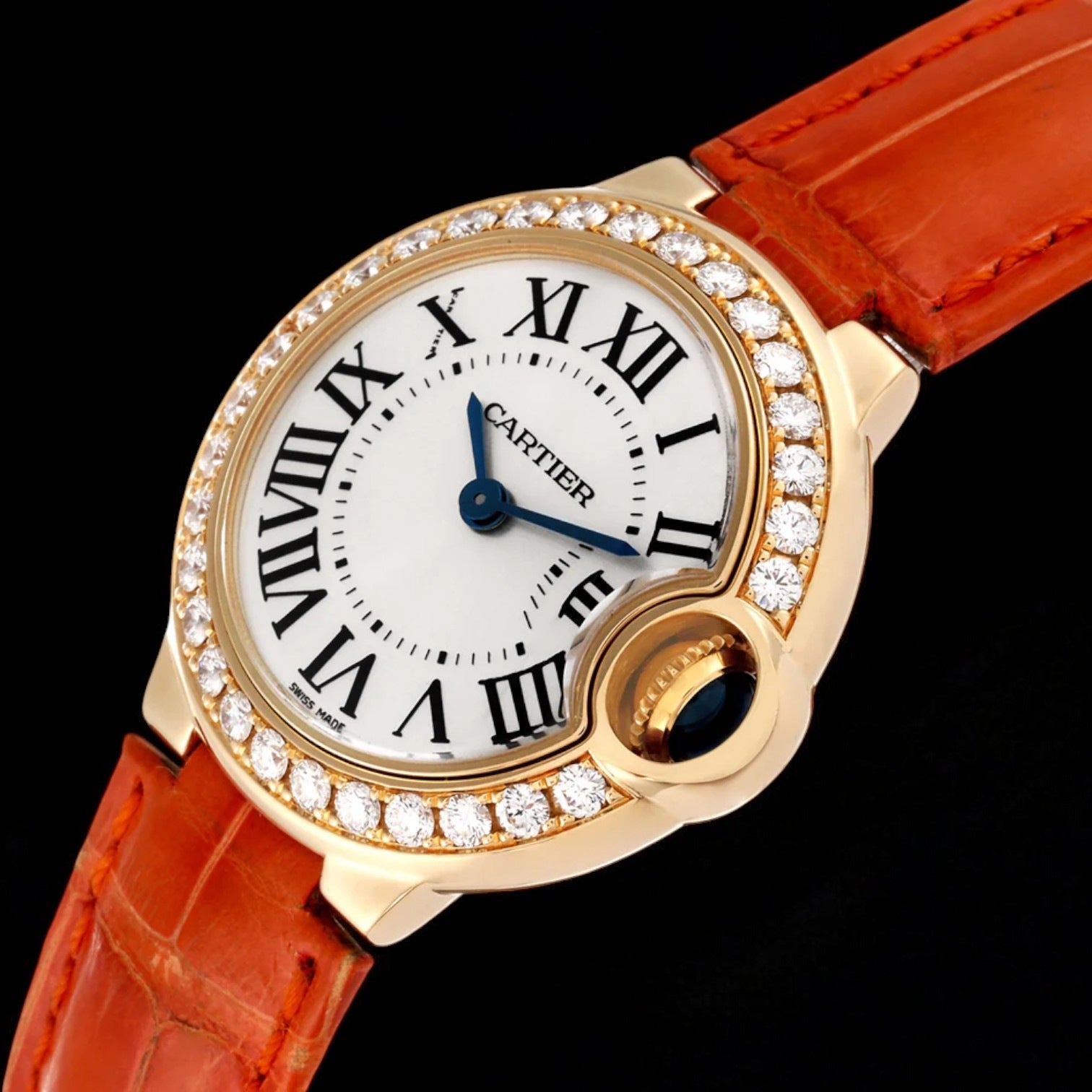 Ballon Bleu 28mm Yellow Gold Diamond