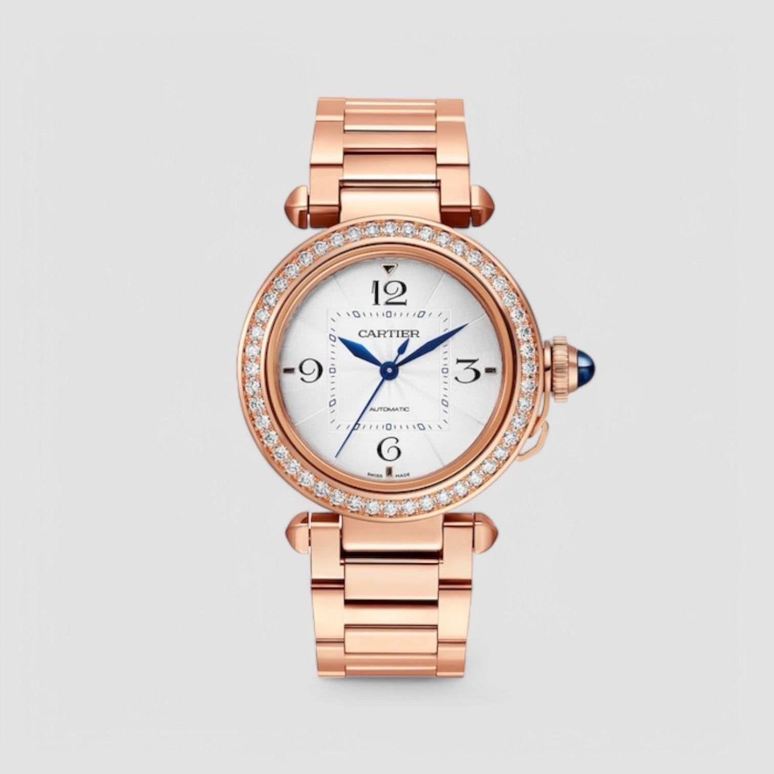 Pasha De Cartier 35mm Rose Gold Watch WJPA0013