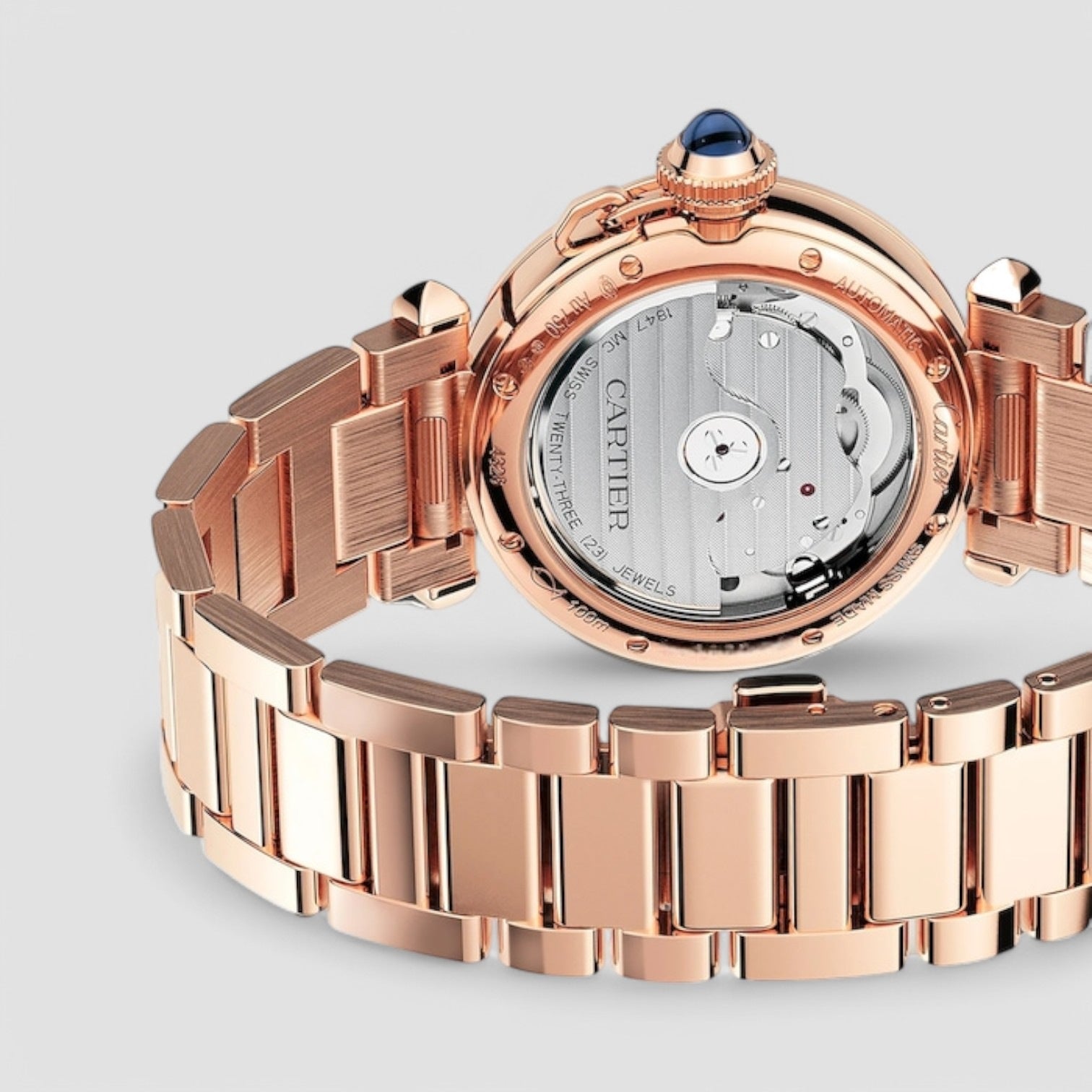 Pasha De Cartier 35mm Rose Gold Watch WJPA0013