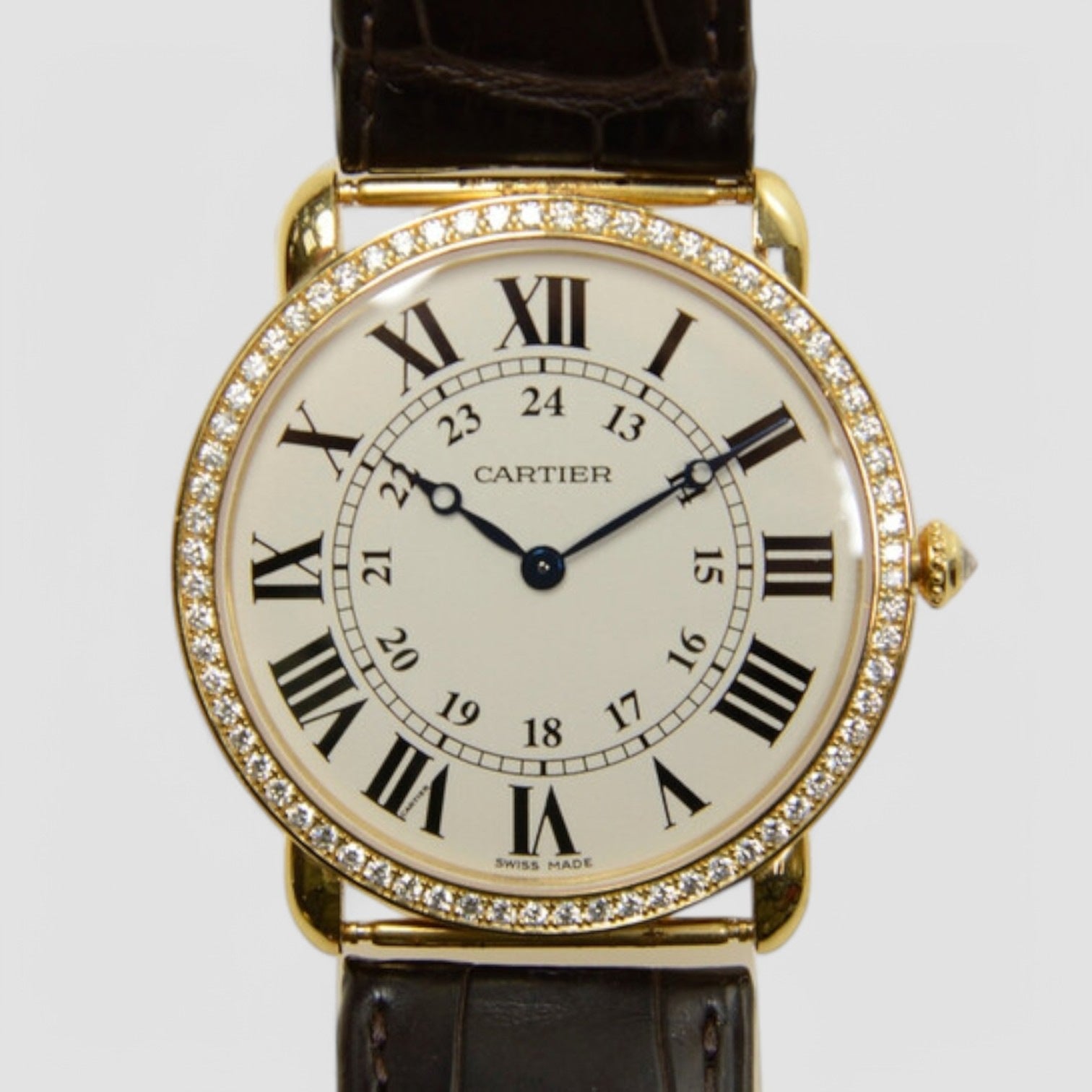 Ronde Louis Cartier Hand-Wound Diamond Watch WR000451