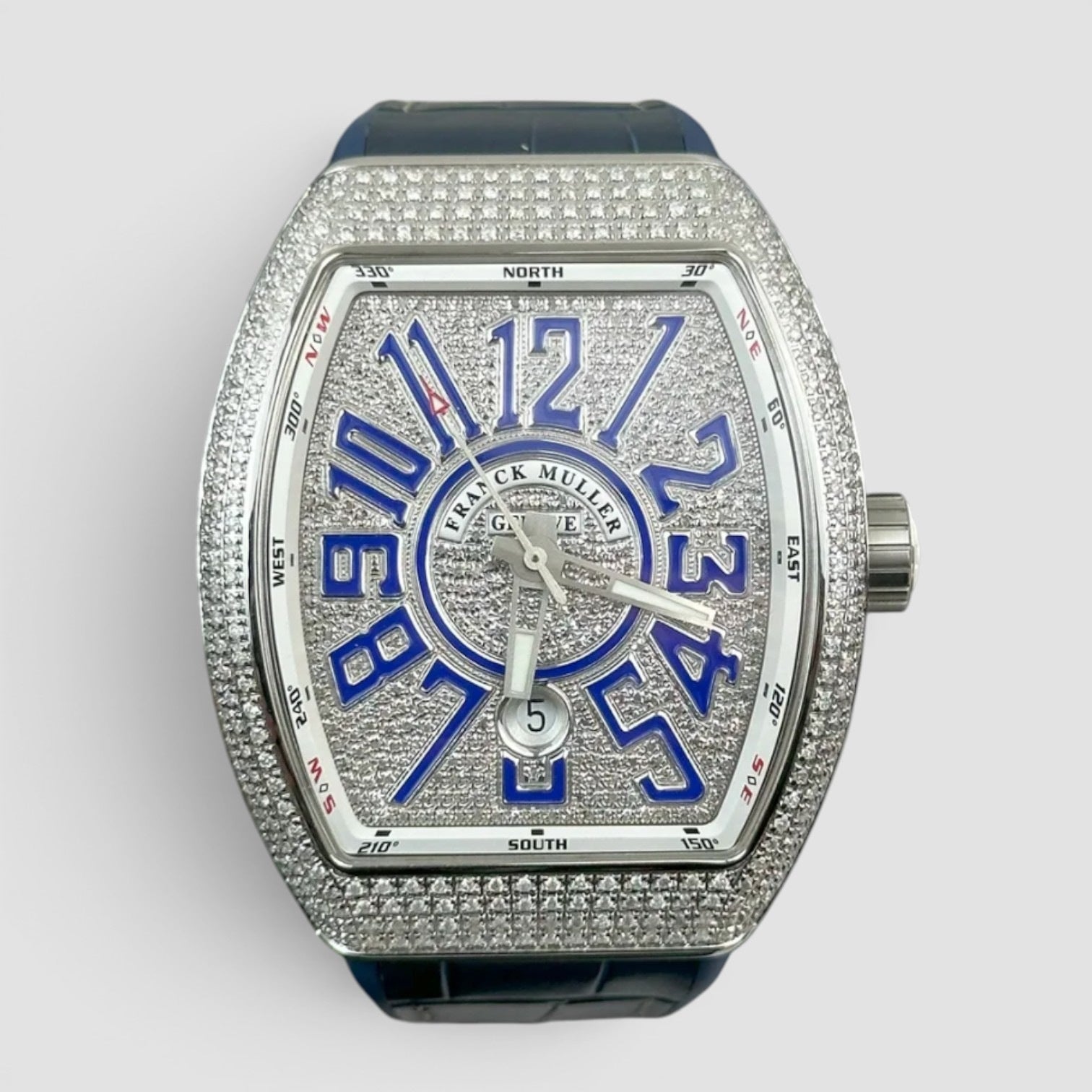 Vanguard Aftermarket “Bussdown” 45mm Blue Diamond Dial