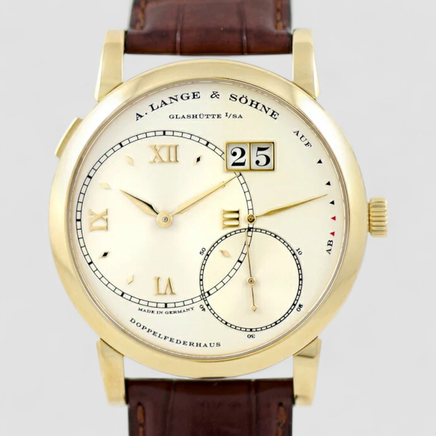 Grand Lange 1 18K Rose Gold Silver Dial