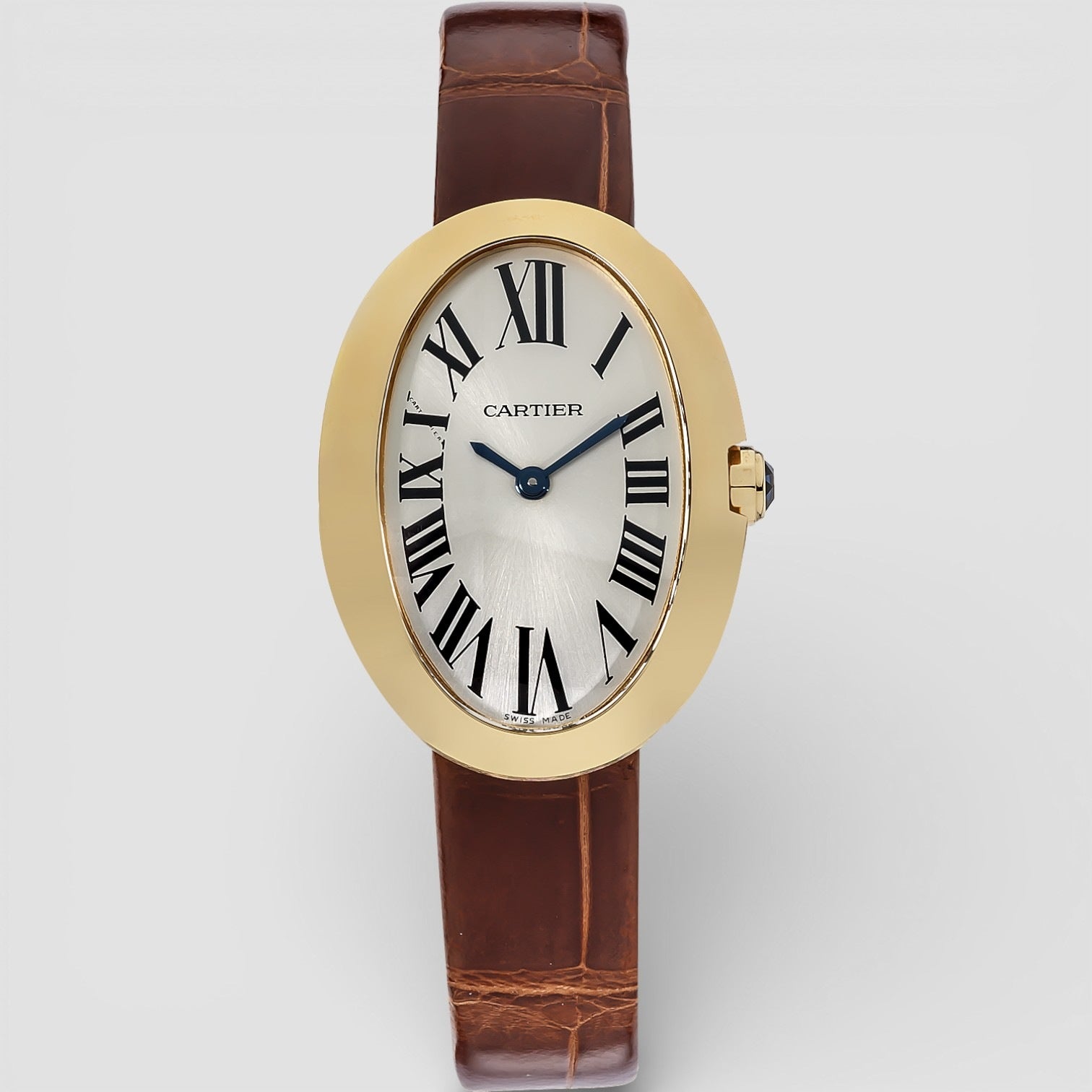 Ladies Watch Baignoire 18k Leather Quartz
