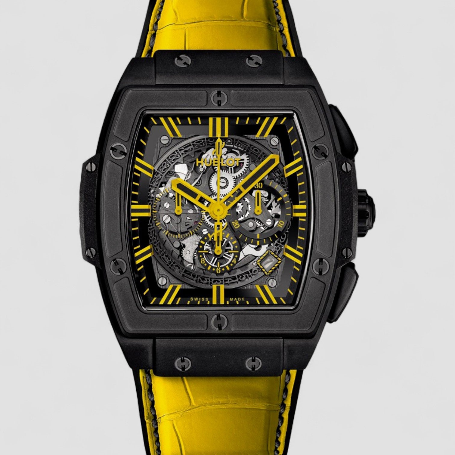 Spirit of Big Bang All Black Yellow Boutique Exclusive Men's Watch