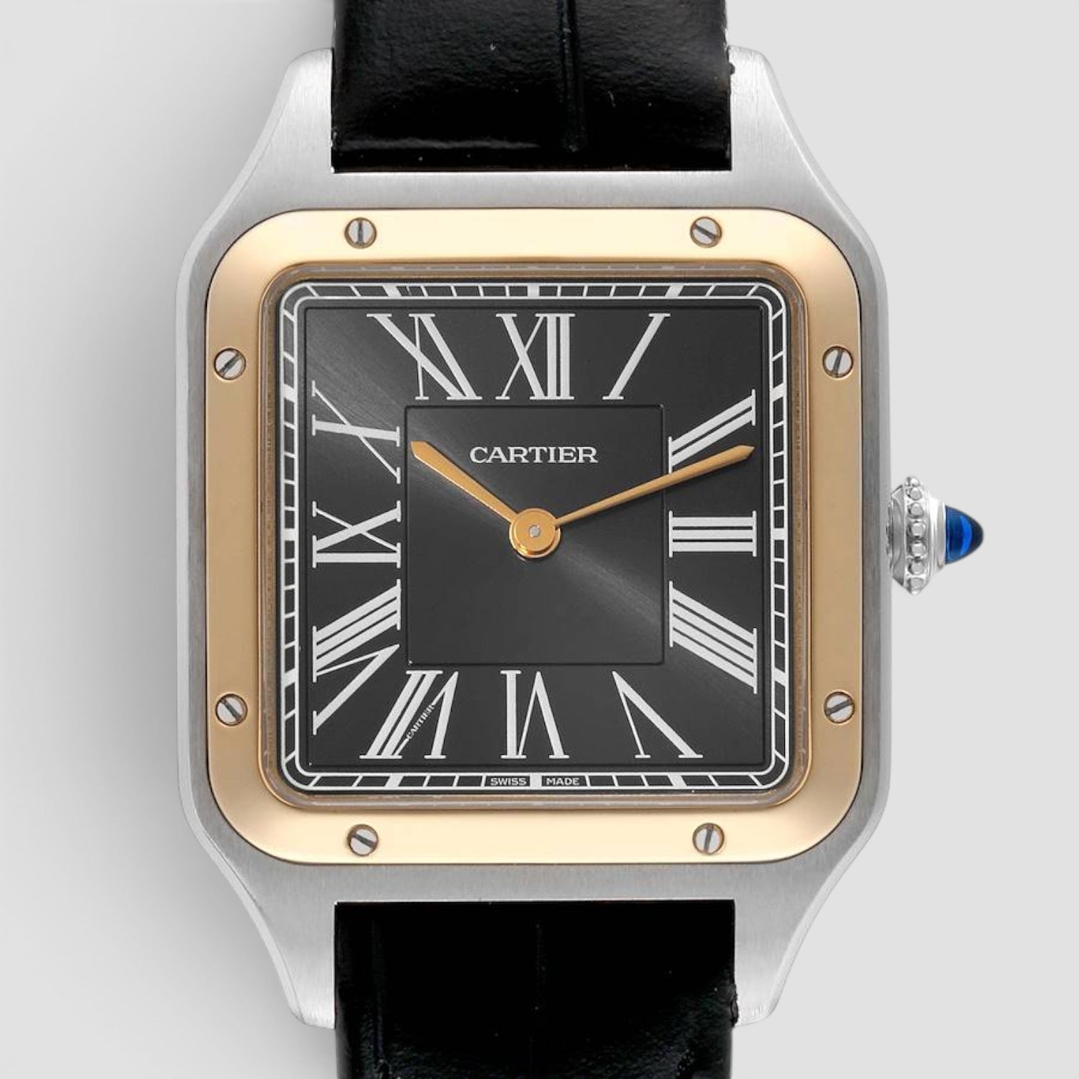 Santos Dumont Large Le 14 Bis Limited Edition Steel Yellow Gold Mens Watch