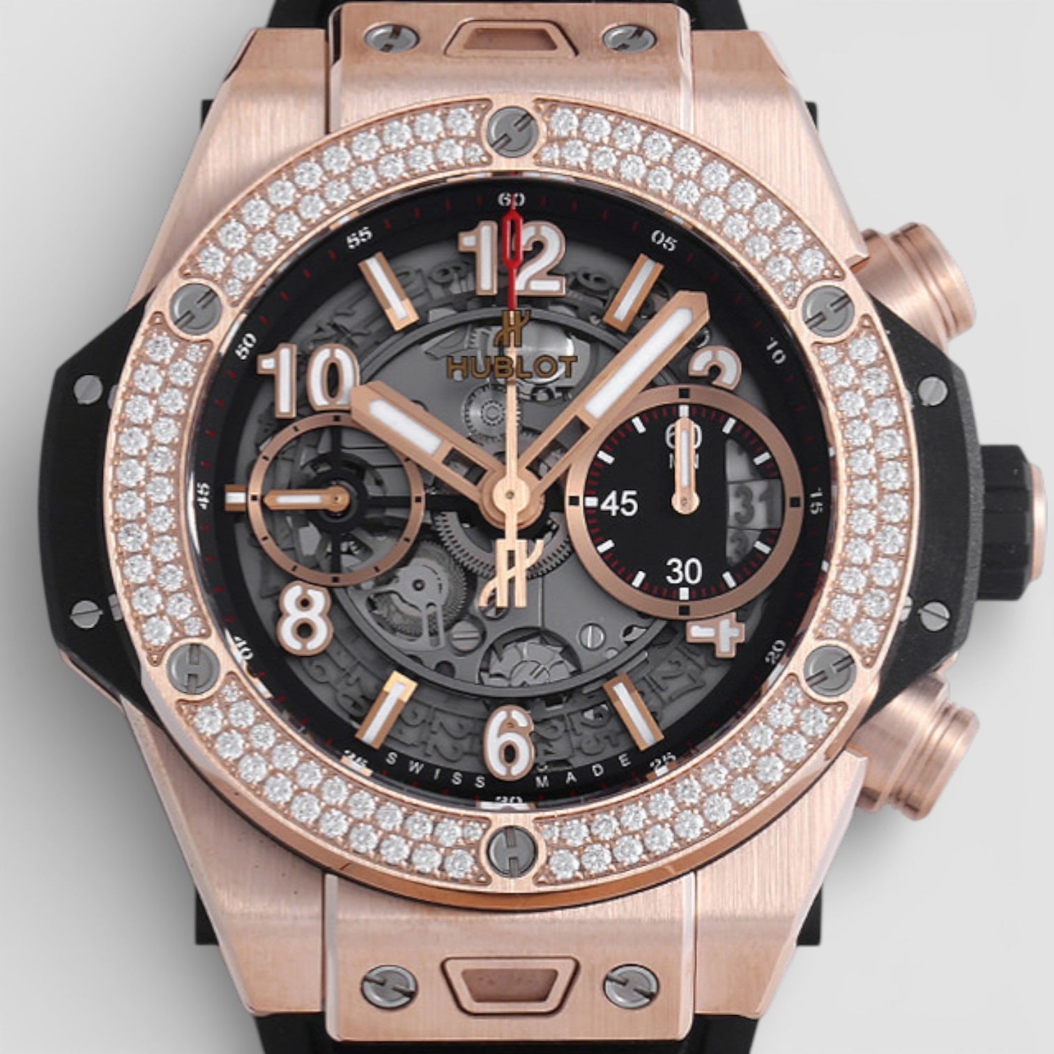 Big Bang Unico King Gold Diamonds