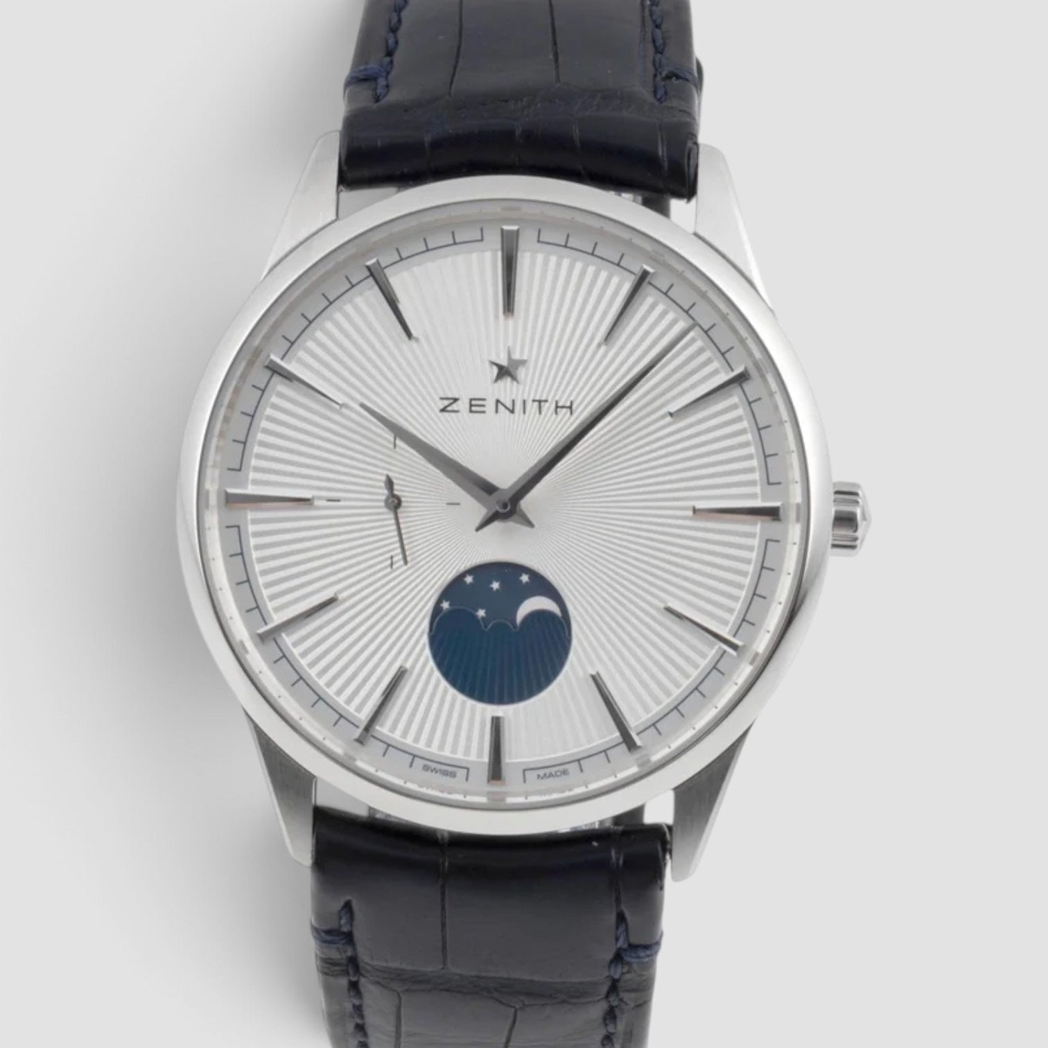 Elite Moonphase 40.5mm Steel White Dial