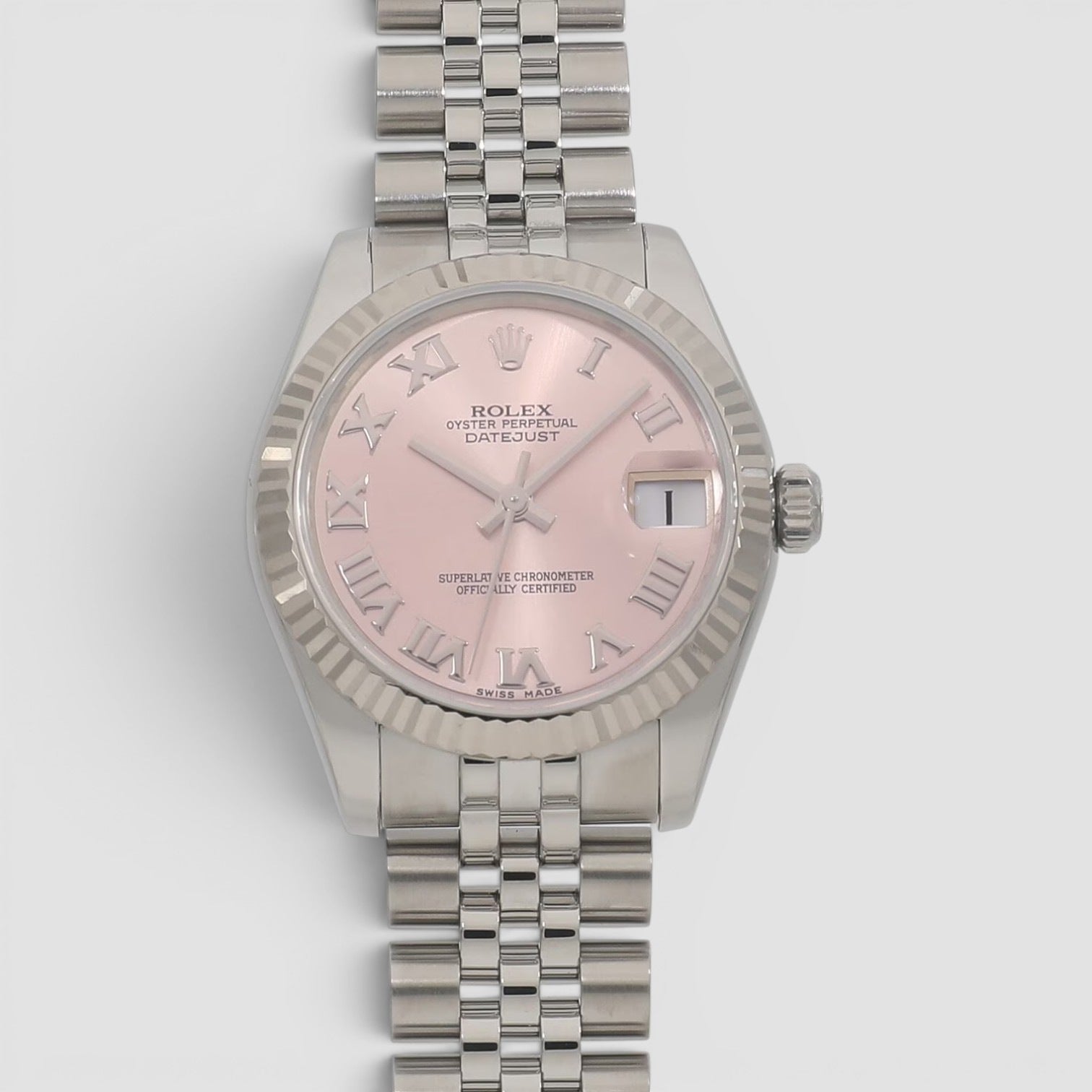 Datejust 31 pink roman dial jubilee