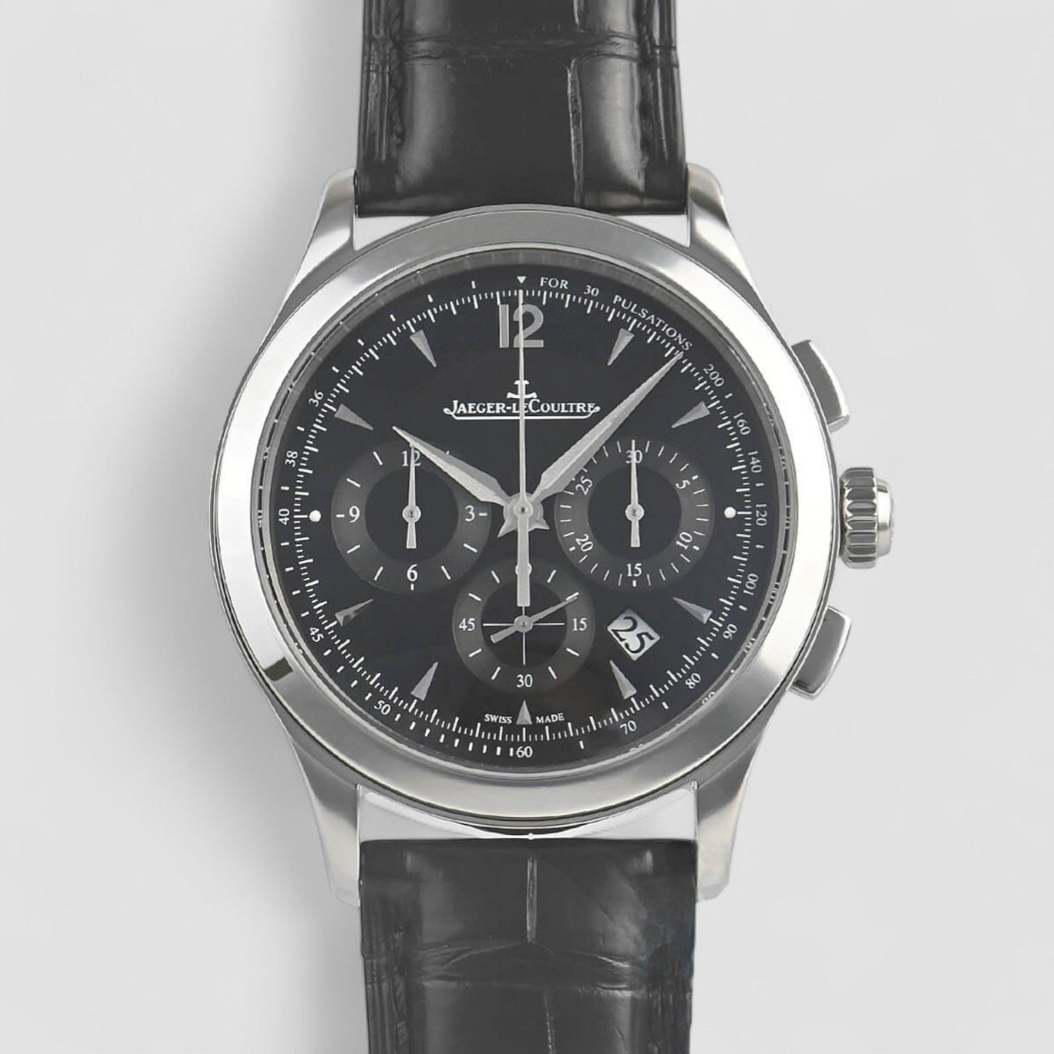 Master Control Chronograph SS Black Dial