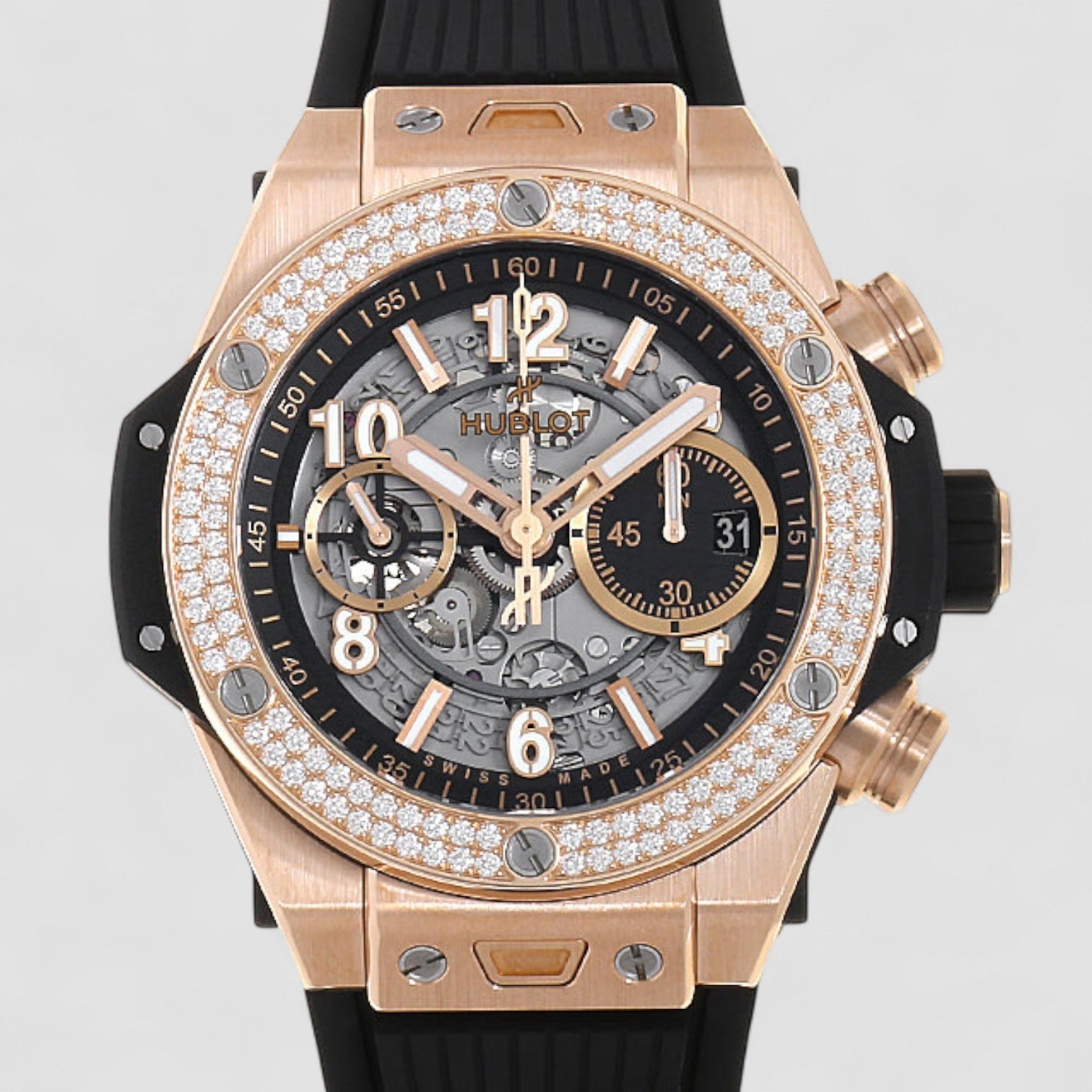 Big Bang Unico King Gold Diamonds