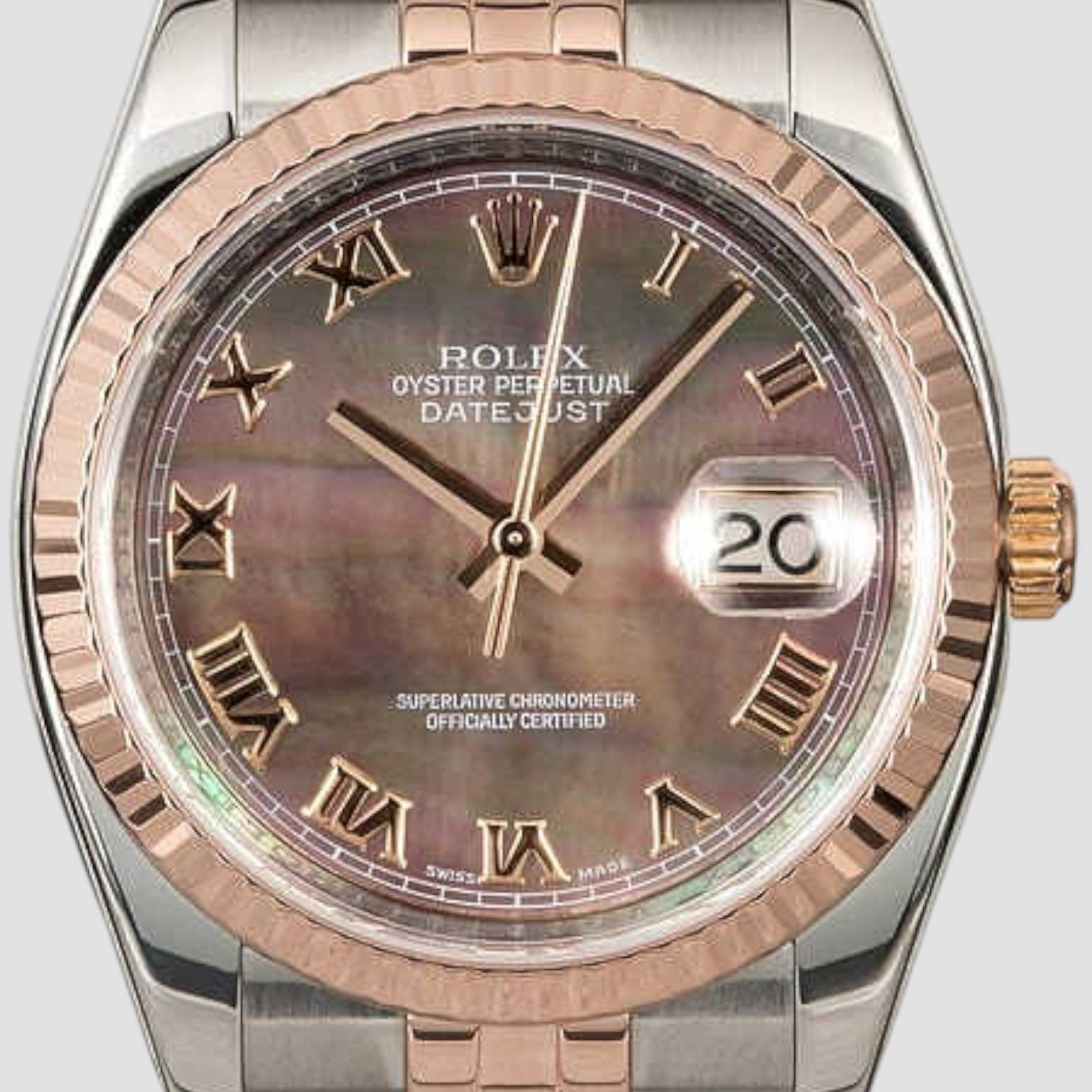 Datejust Black MOP Roman Dial