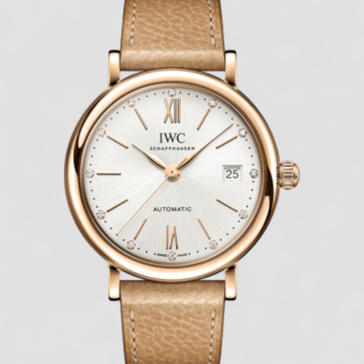 Portofino Silver Dial 18k Rose Gold 37mm