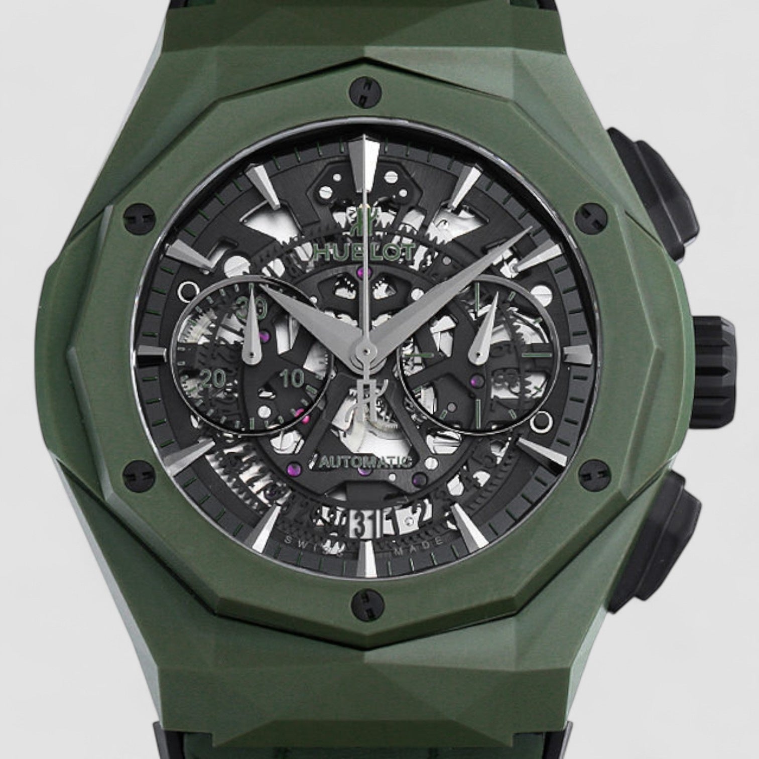 Aerofusion Chronograph Orlinski Green Ceramic Men's Watch