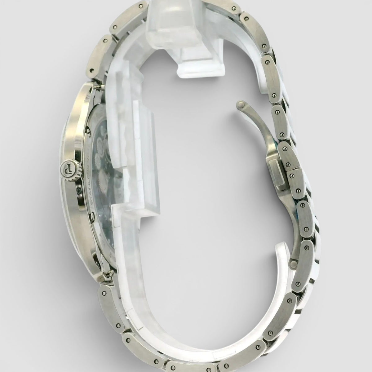 Skeleton 42mm Stainless Steel Green Dial