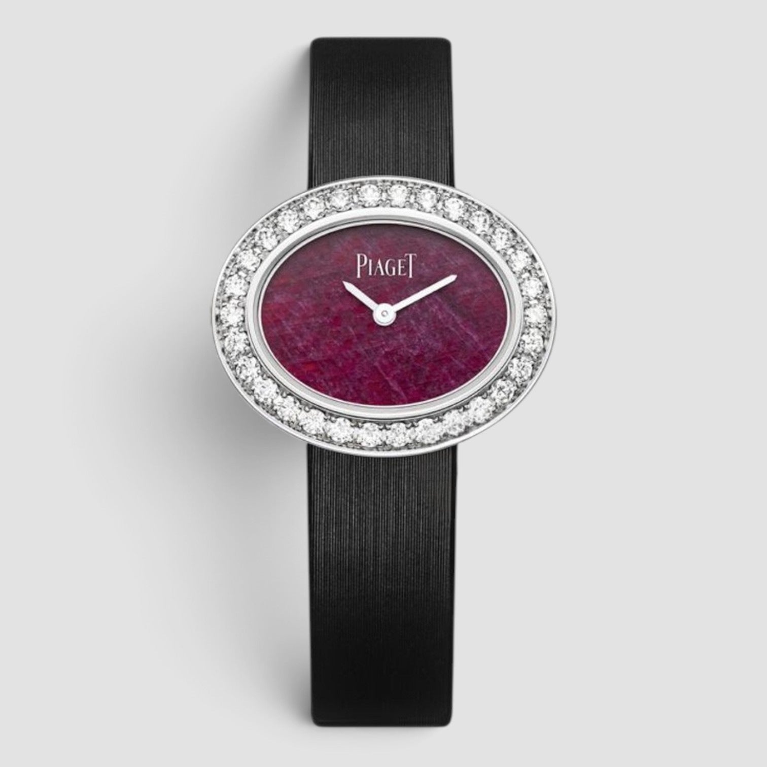 Limelight Diamonds High Jewelry Oval Watch 18K White Gold