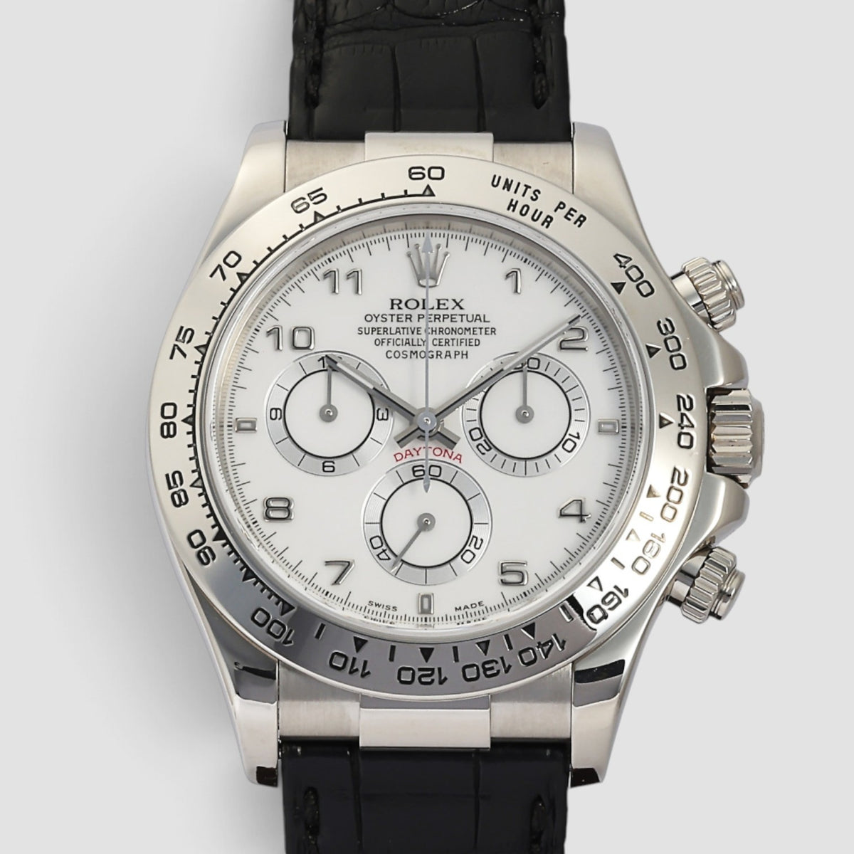 Cosmograph Daytona White Gold Arabic Dial