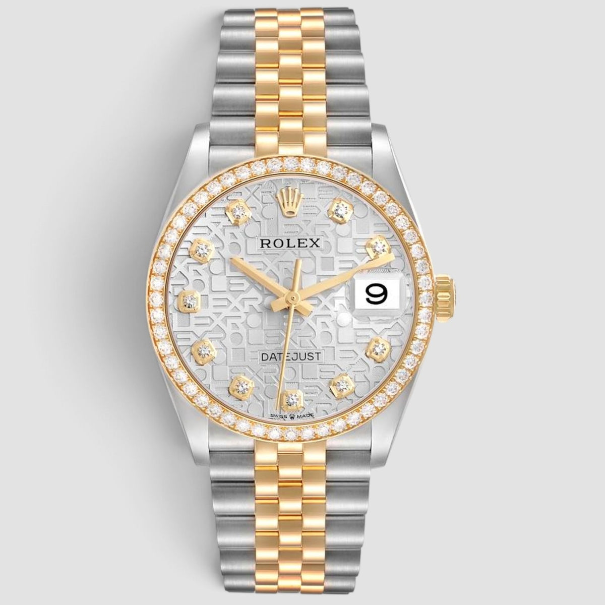 Datejust 36 Silver Computer Diamond Dial Jubilee
