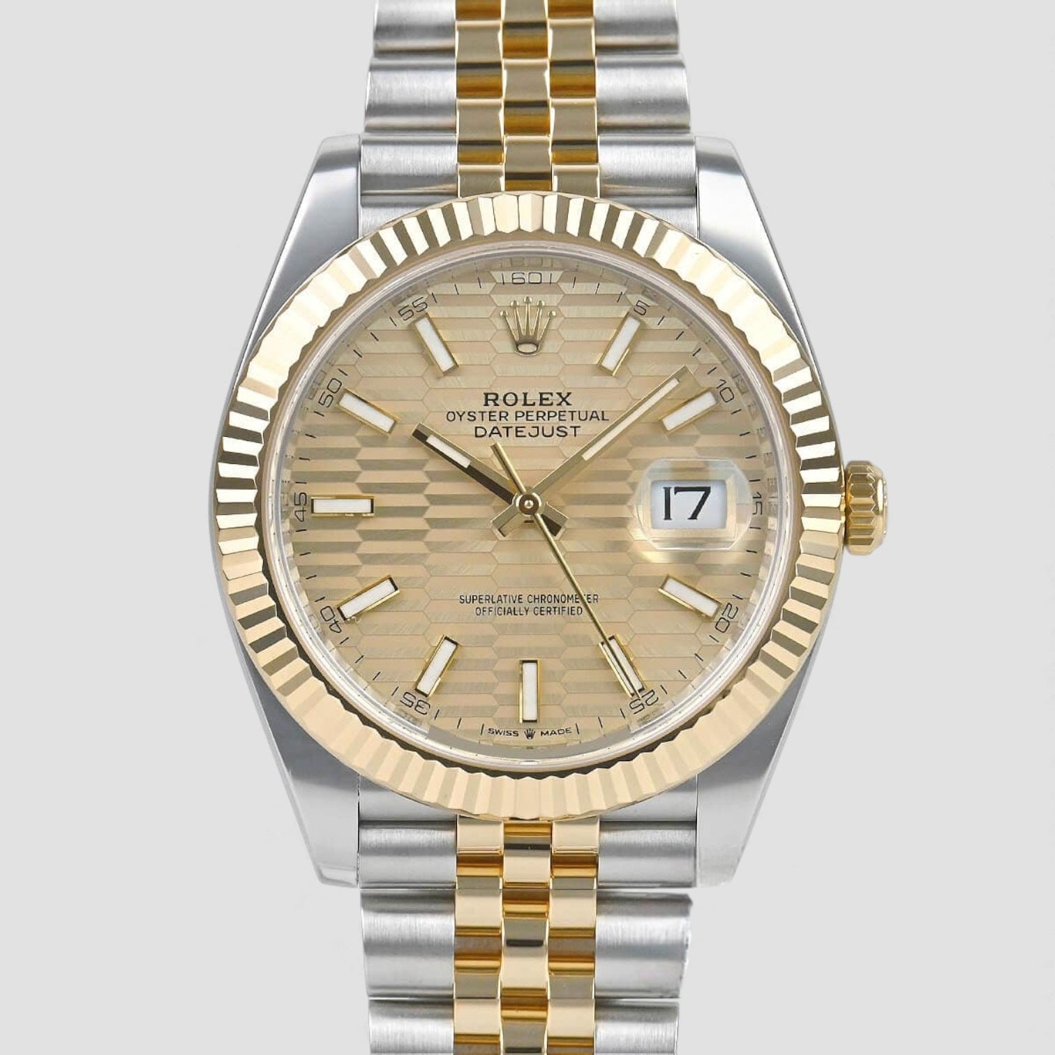 Datejust 41 Golden Fluted Motif Dial Yellow Gold