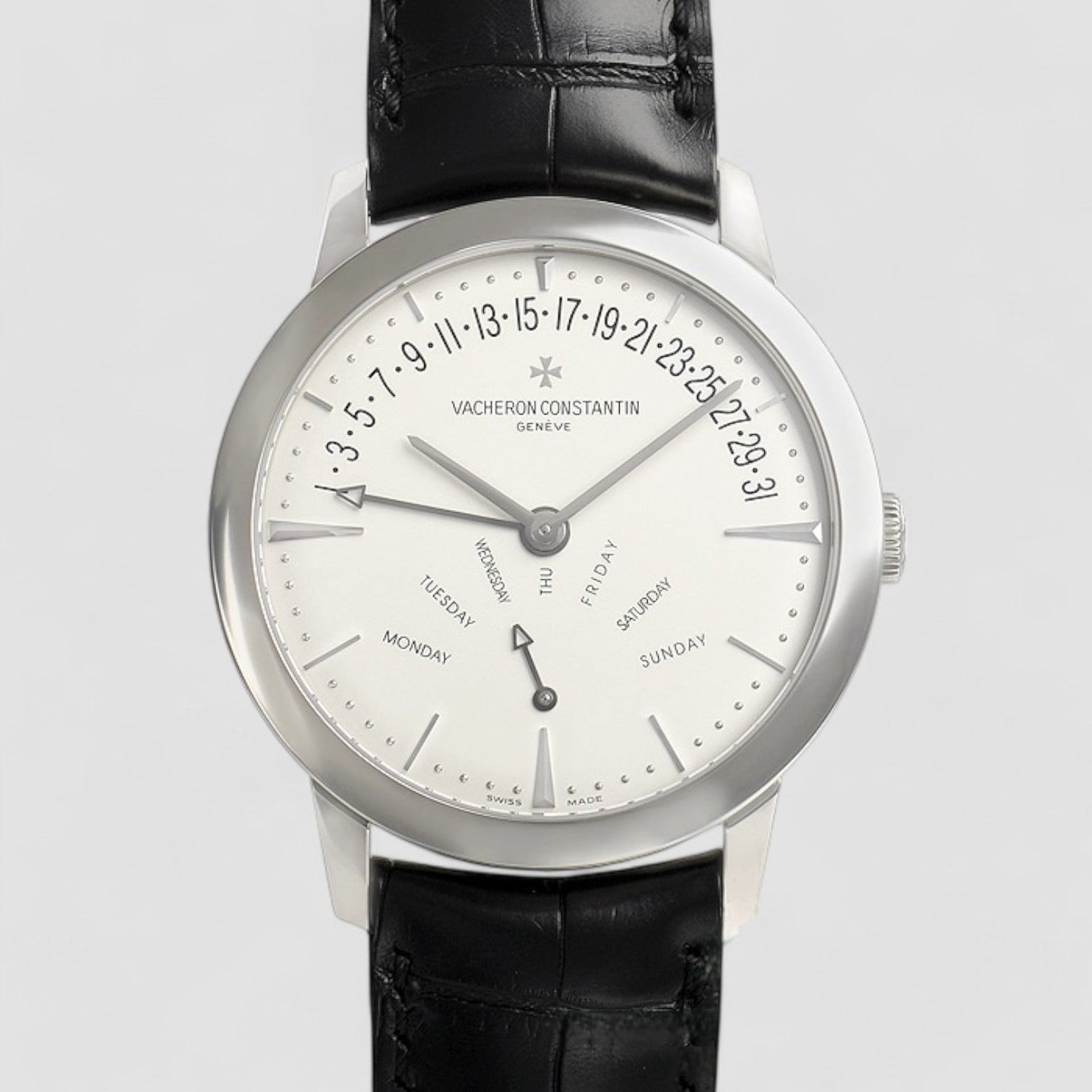 Patrimony Bi Retrograde Day & Date 18K White Gold