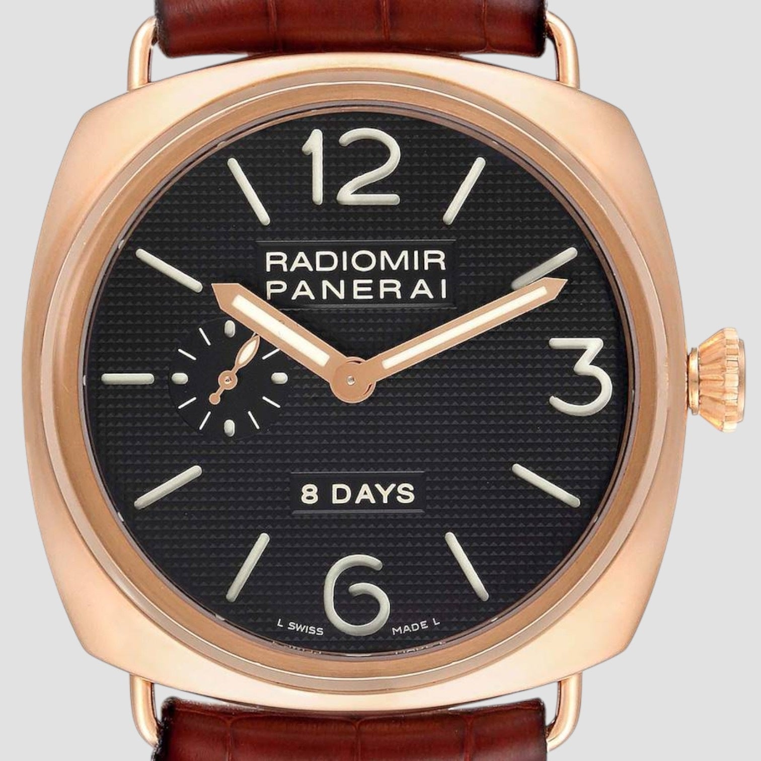 Radiomir 8 Days 45mm Rose Gold Mens Watch