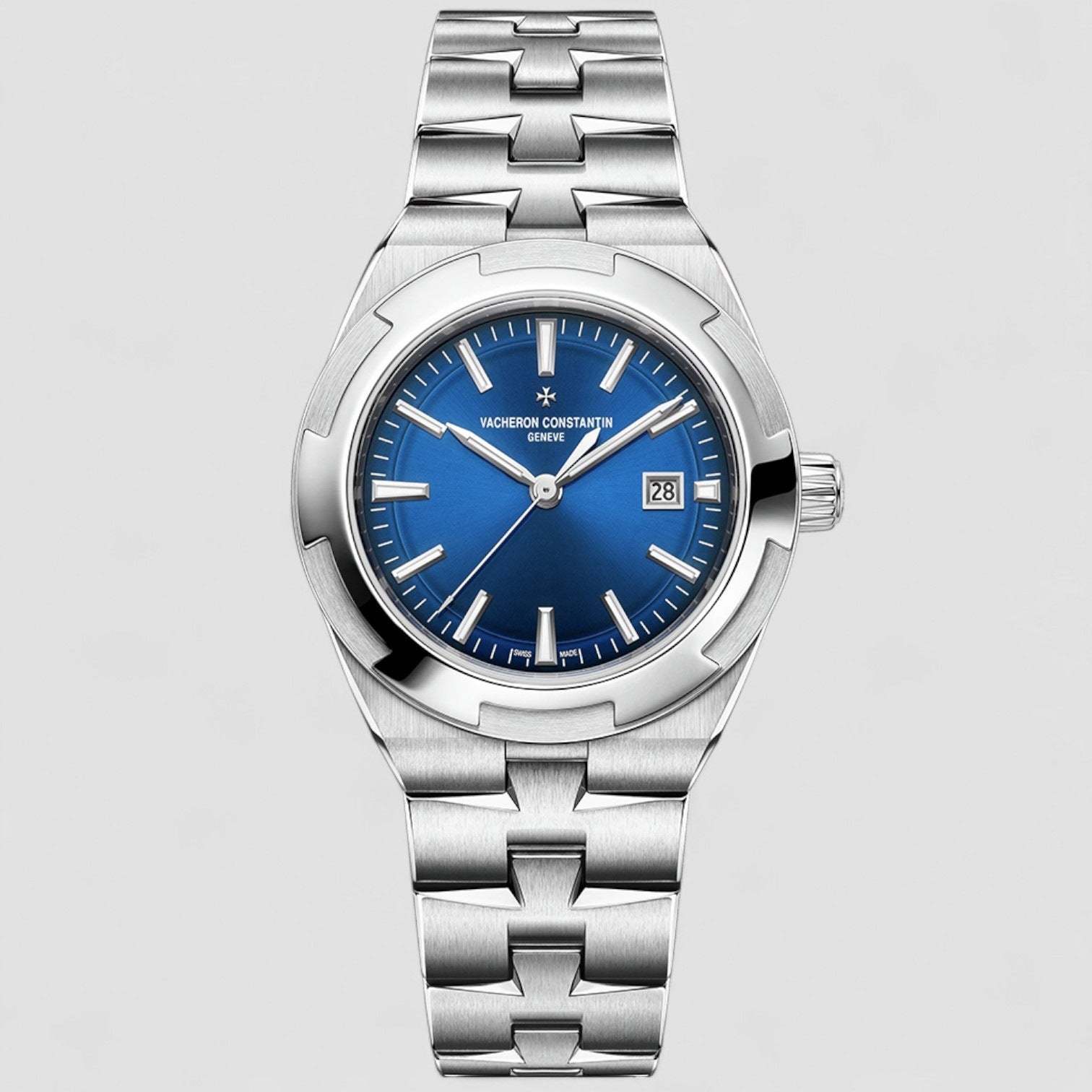 Overseas 4600v Automatic 34.5mm Blue Dial SS