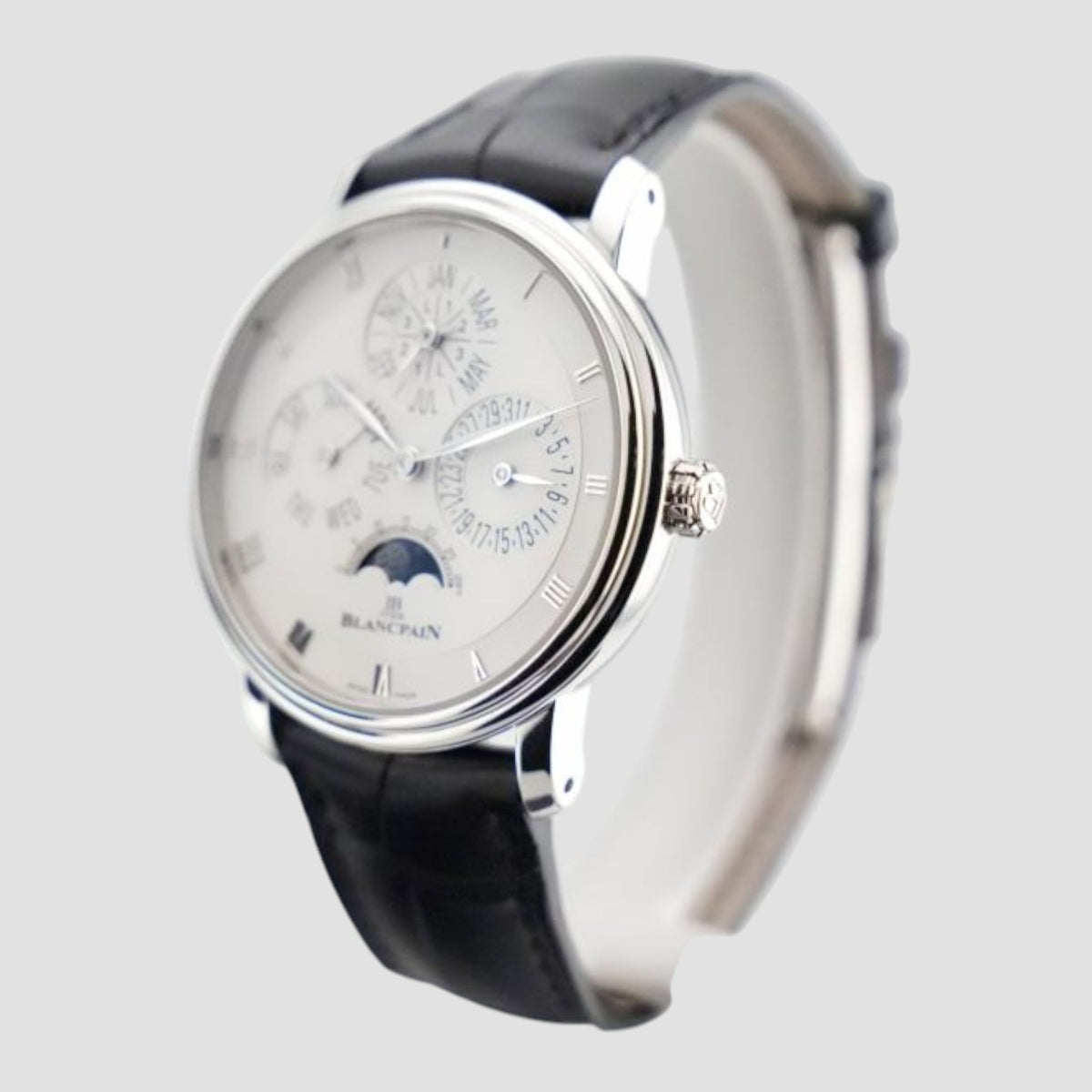 Villeret Perpetual Calendar Platinum 38mm