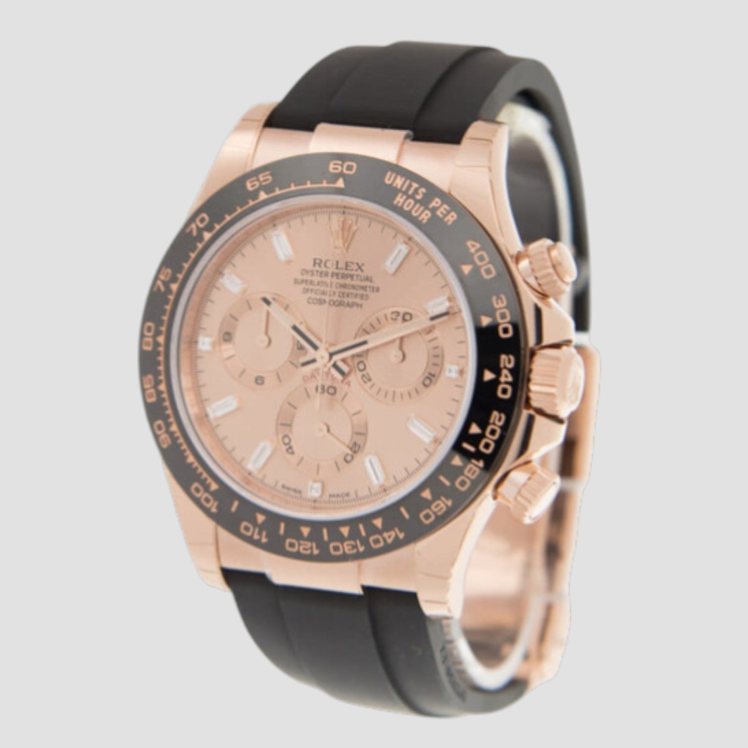 Cosmograph Daytona Pink Diamond Dial Chronograph Automatic 18 ct Everose Gold Men's Watch