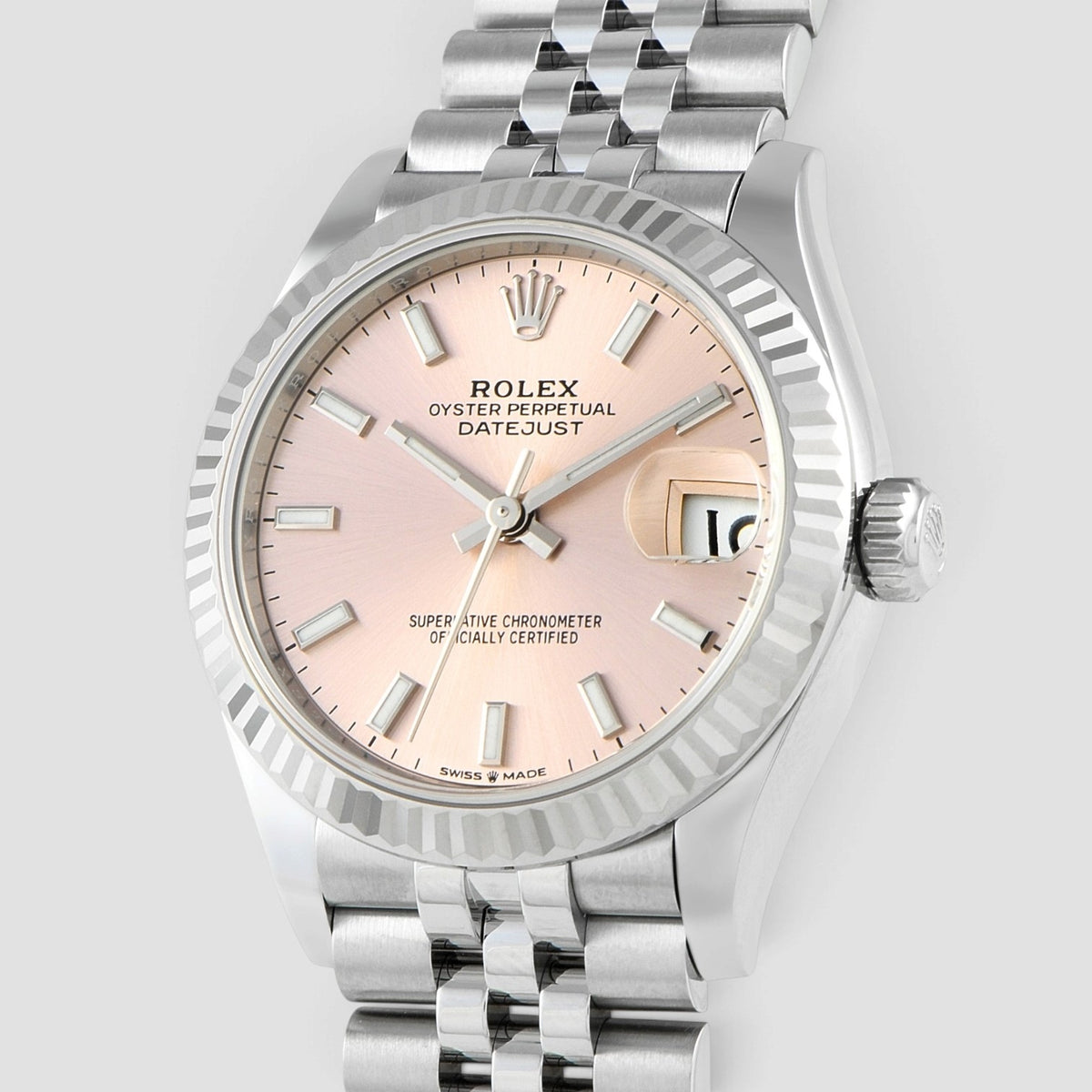 Datejust 31 Pink Index Dial Jubilee
