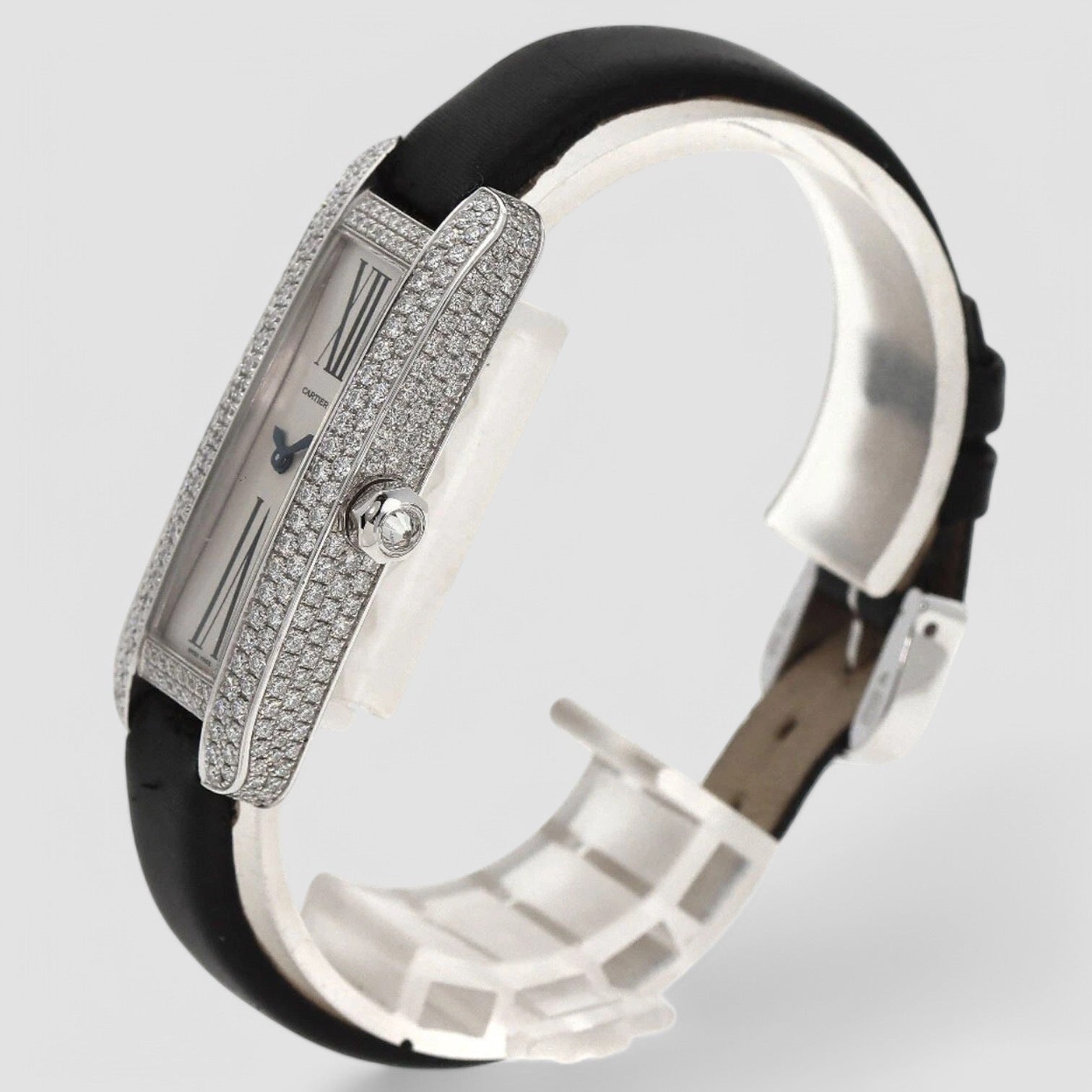 Tank S Watches K18 White Gold/Leather Ladies