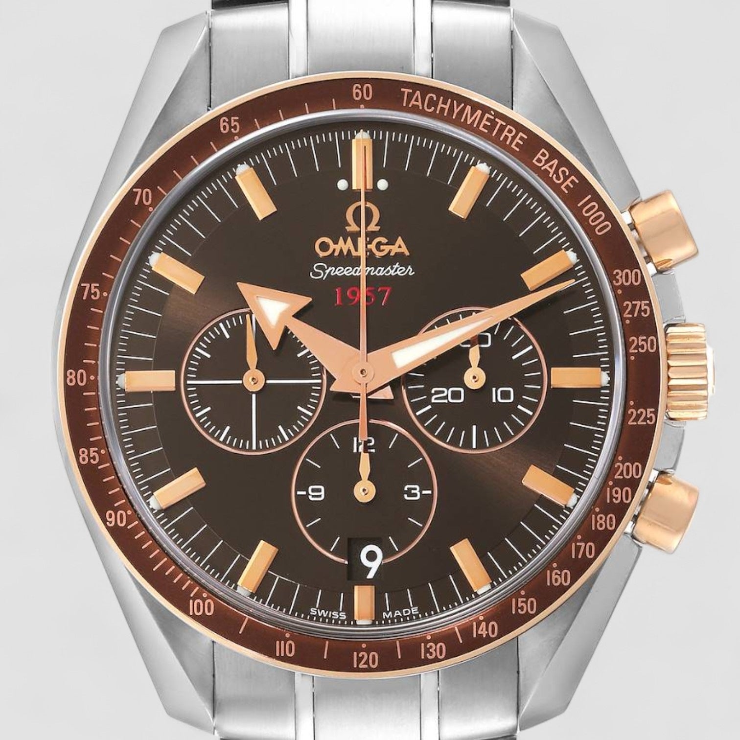 Speedmaster 1957 Steel Rose Gold Mens Watch