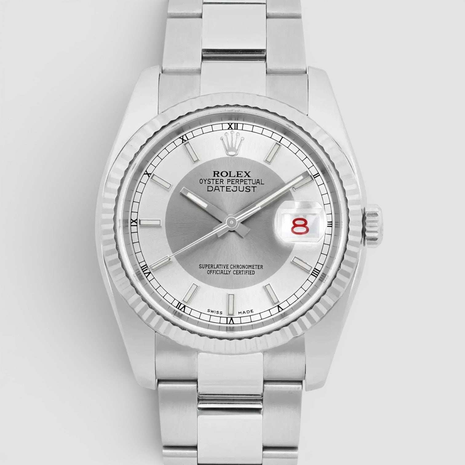 Datejust 36 Tuxedo Silver/Grey dial - Oyster Bracelet