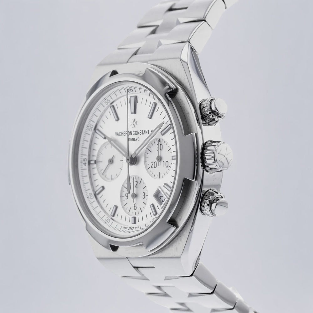Overseas Chronograph 5500V Silver Dial SS / Bracelet