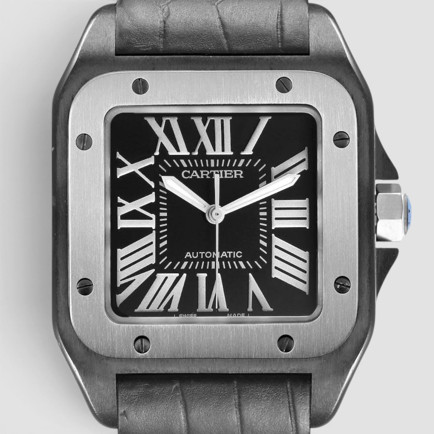 Santos 100 Automatic 38mm Black PVD