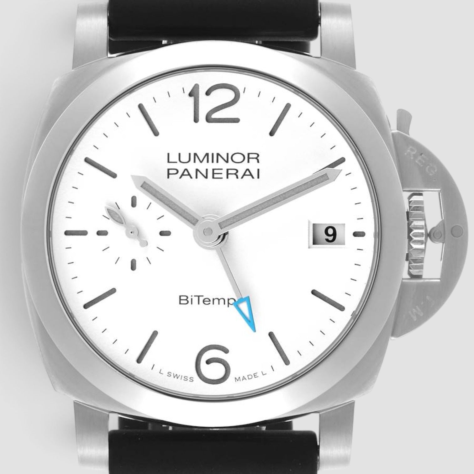 Luminor Quaranta BiTempo 40mm Steel White Dial
