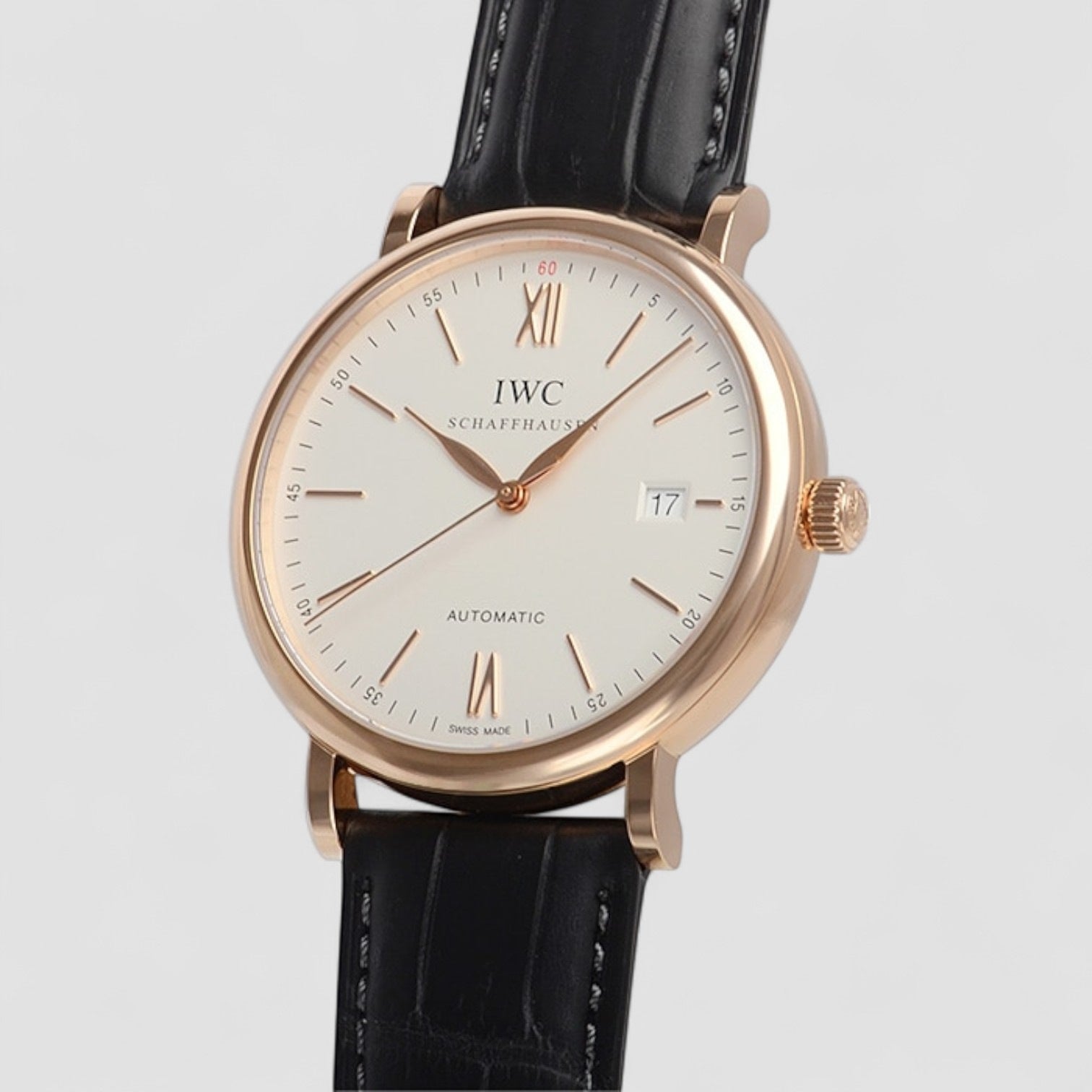 Portofino Automatic 18k RG Silver Dial