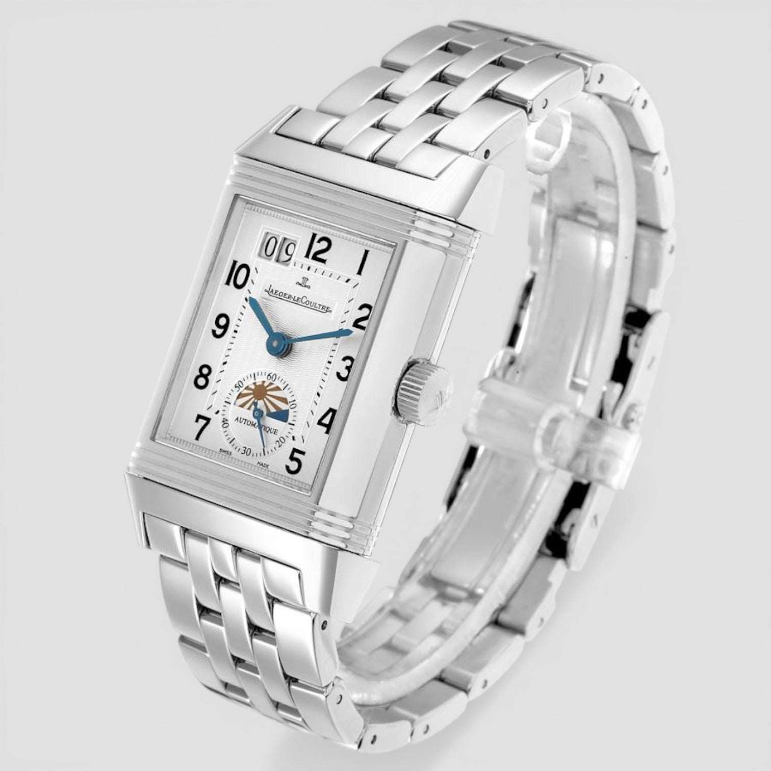 Grande Reverso Date Steel Mens Watch