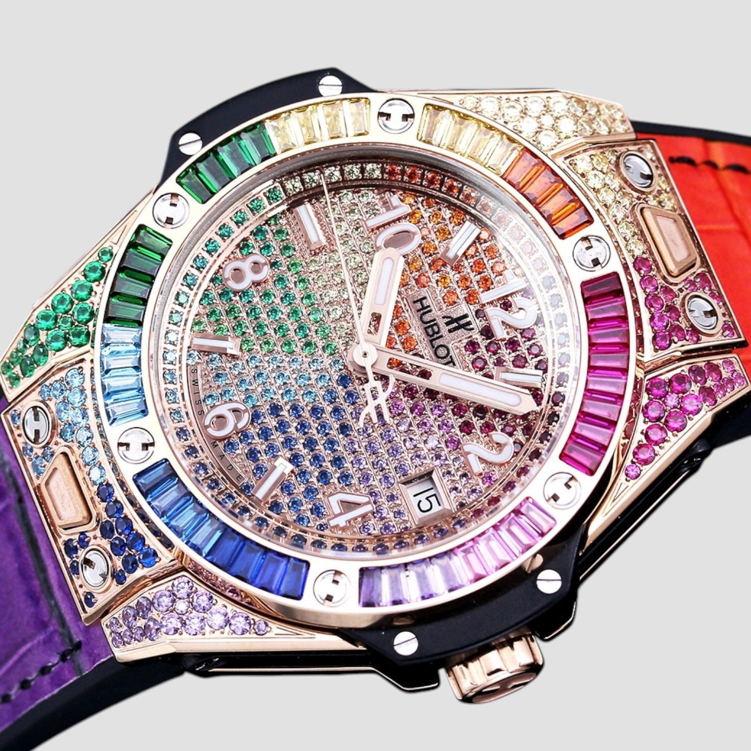 Big Bang One Click King Gold Rainbow 39 mm