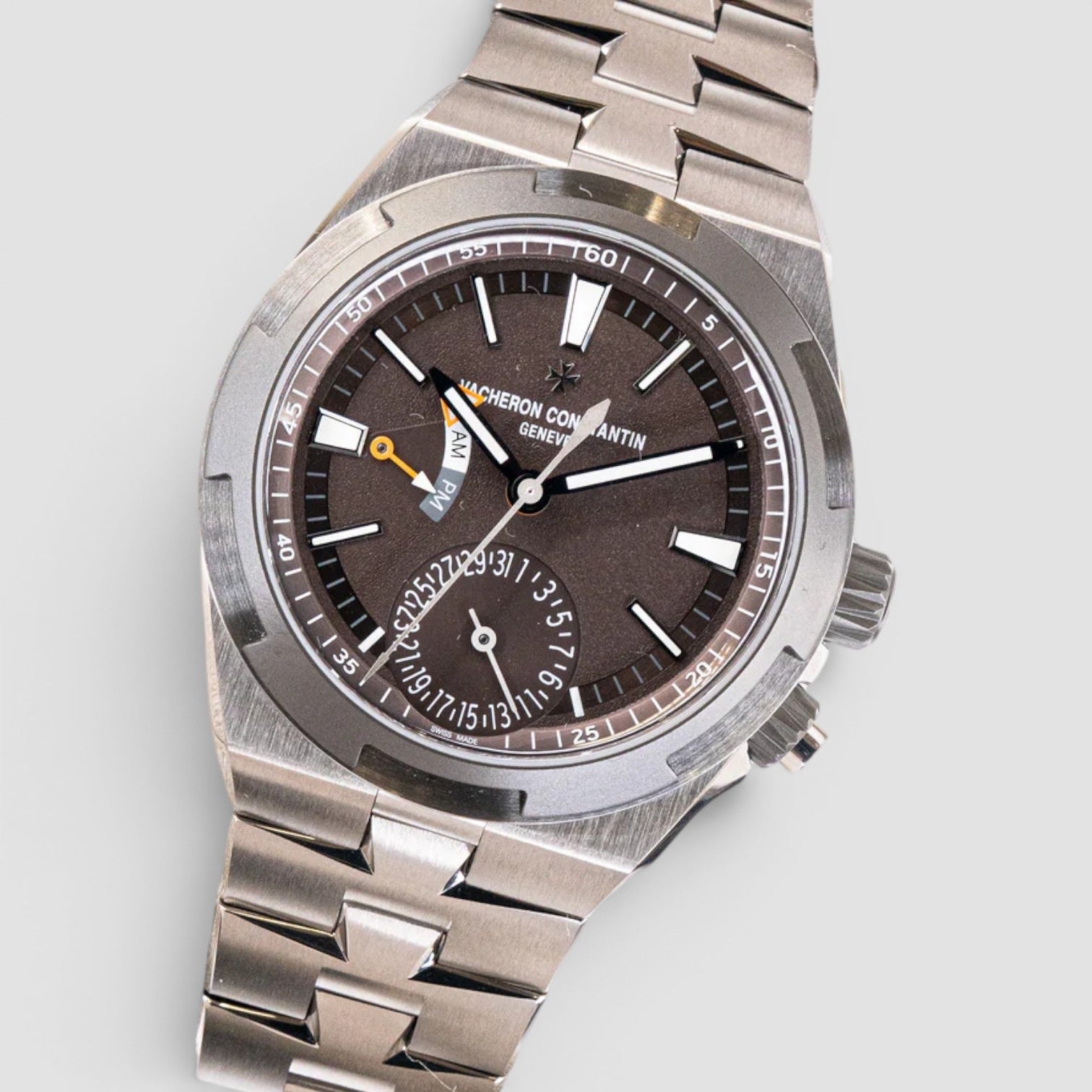 Overseas Dual Time 41mm Titanium Brown Dial
