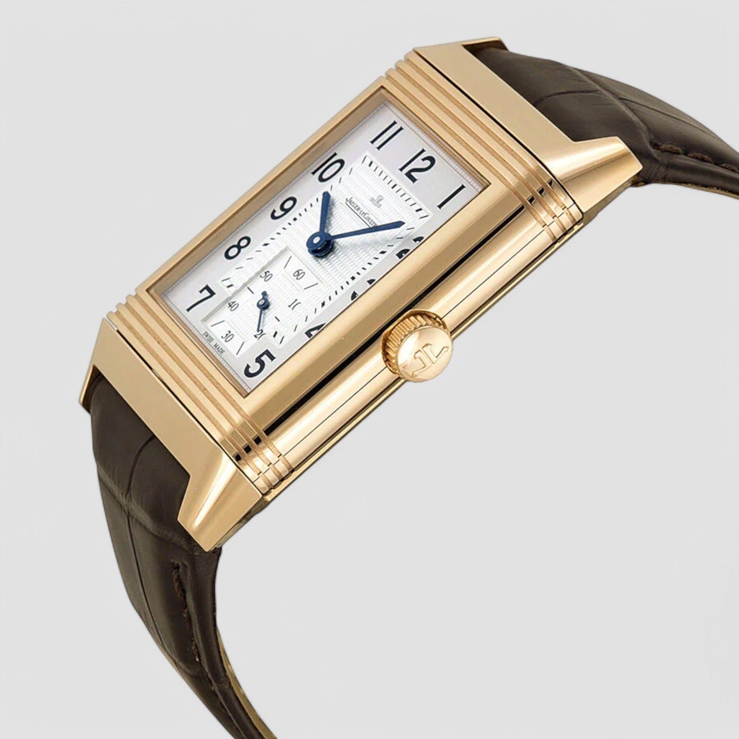 Grande Reverso 976 Classique Silver Dial 18K Rose Gold