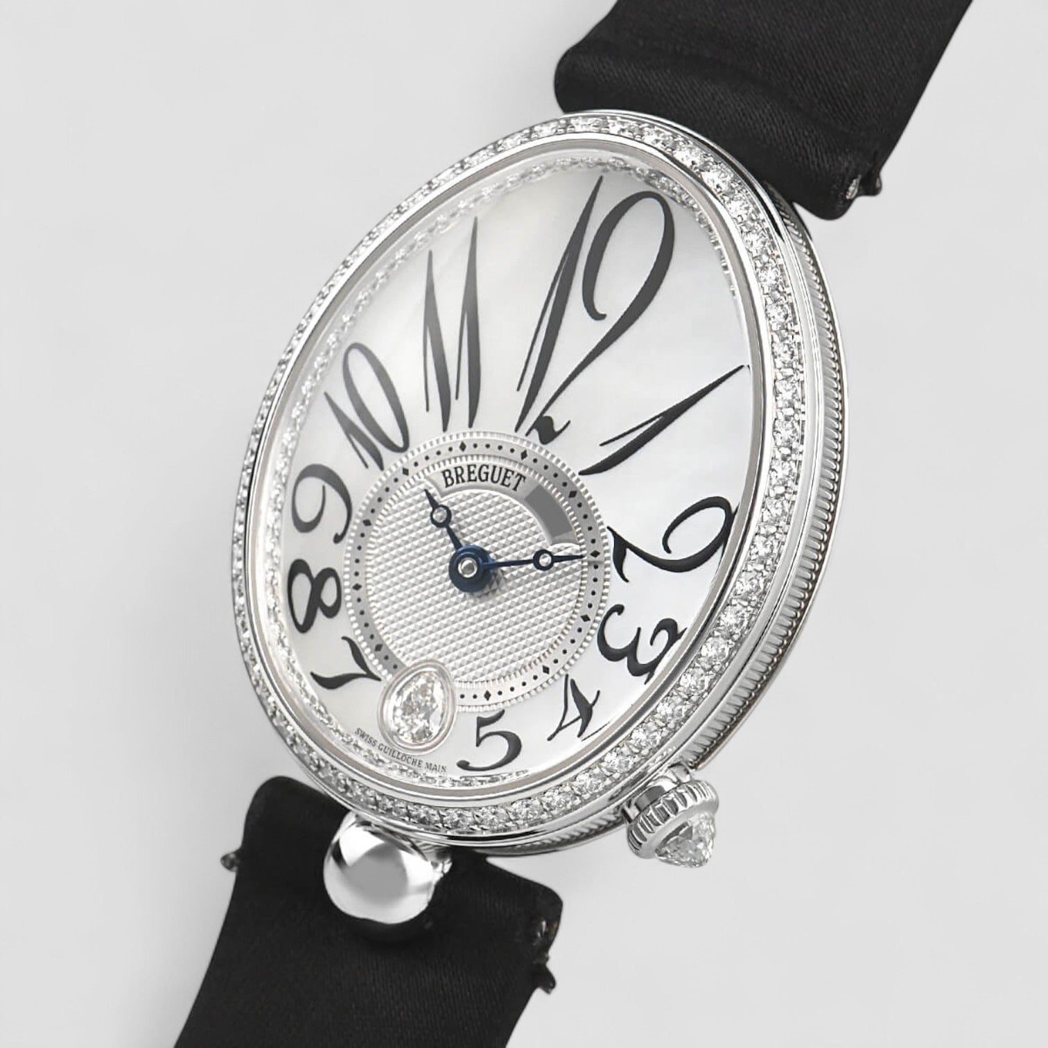 Reine De Naples Mother of Pearl Dial Diamond Automatic Ladies Watch