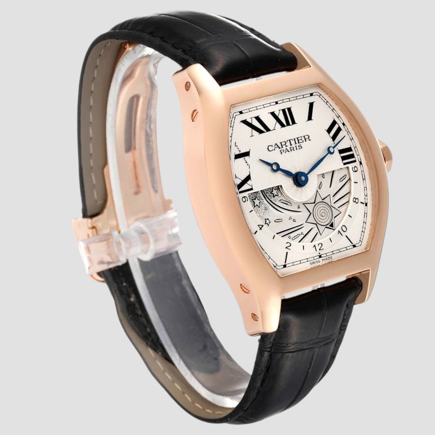 Tortue XL GMT Day-Night Rose Gold Mens Watch