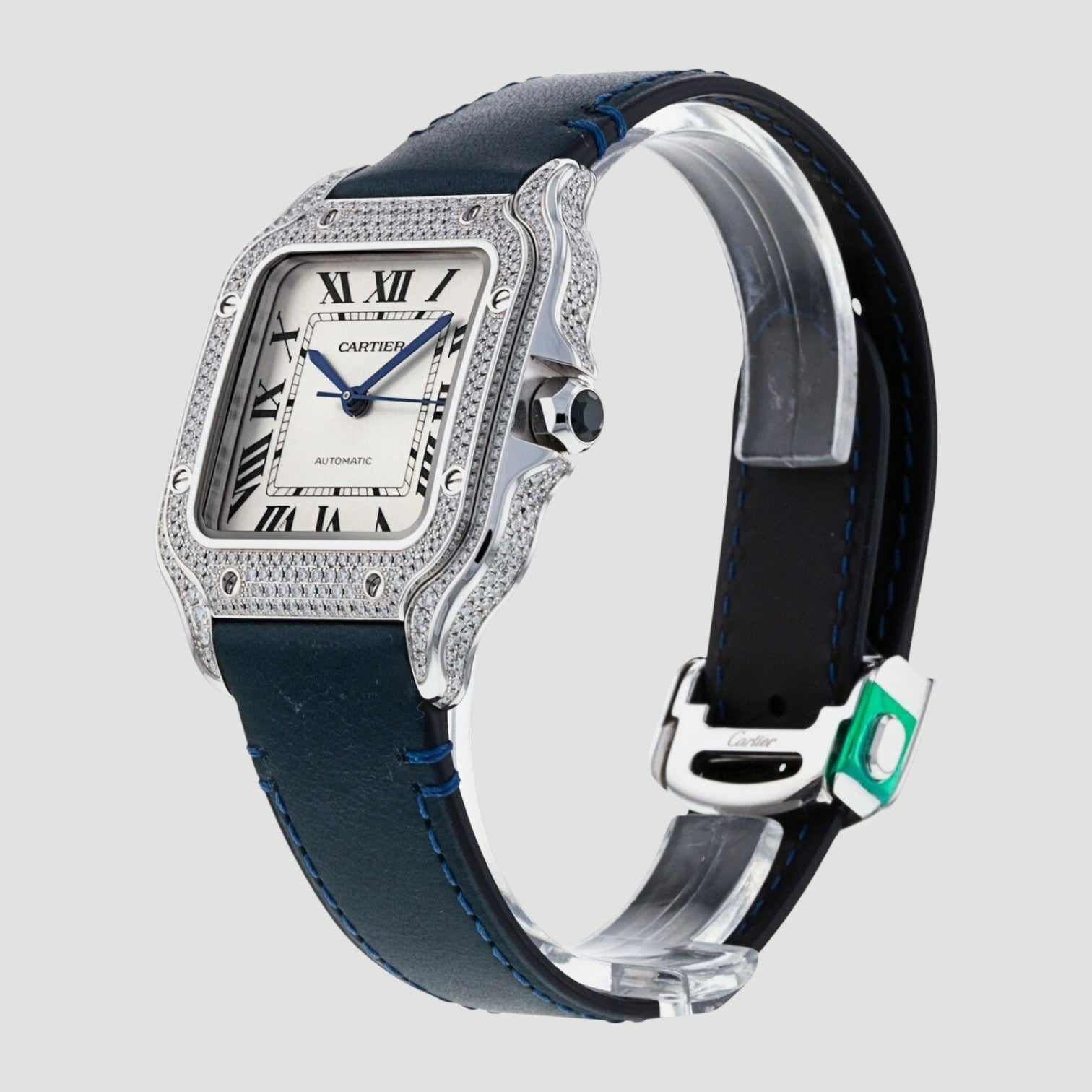 Santos de Cartier White Gold Diamonds