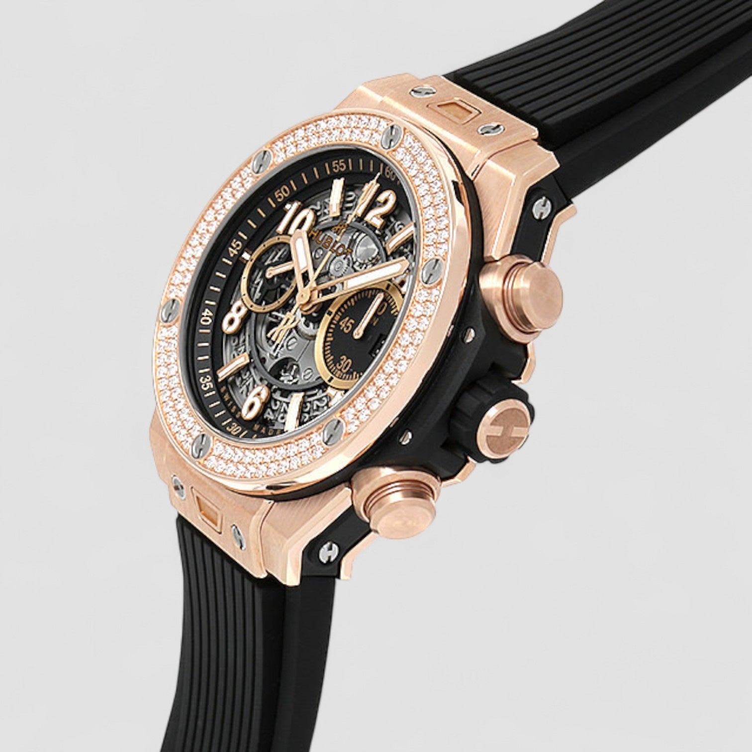 Big Bang Unico King Gold Diamonds