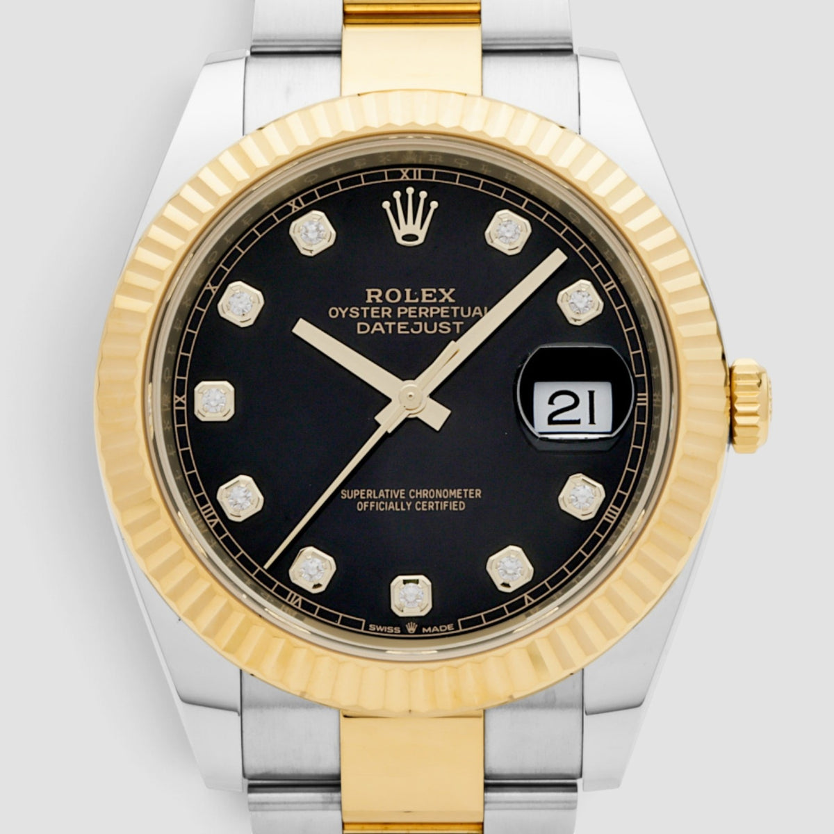 Datejust 41 Black Diamond Dial Oyster
