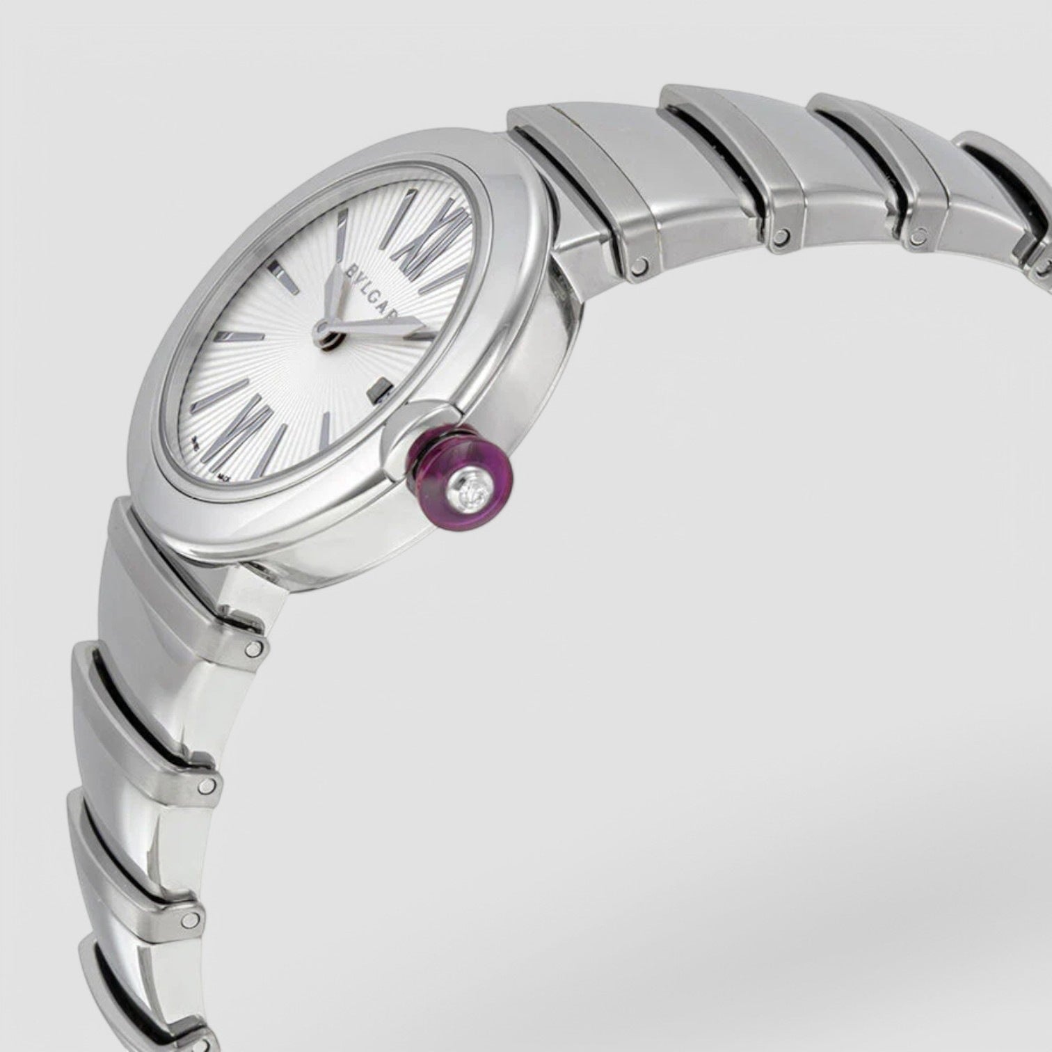 Lvcea Silver Opaline Diamond Dial Ladies Watch